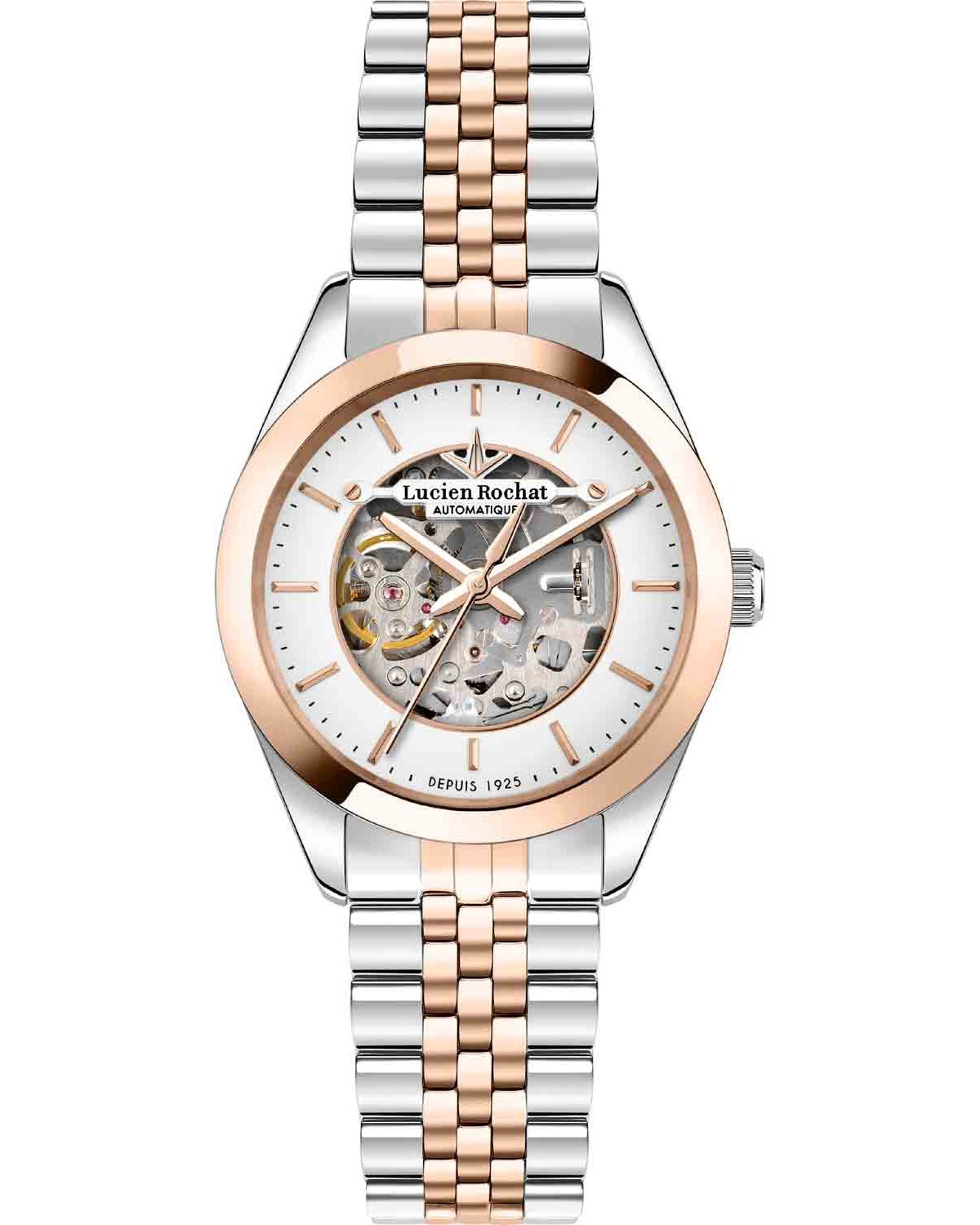 LUCIEN ROCHAT Madame Automatic Two Tone Stainless Steel Bracelet