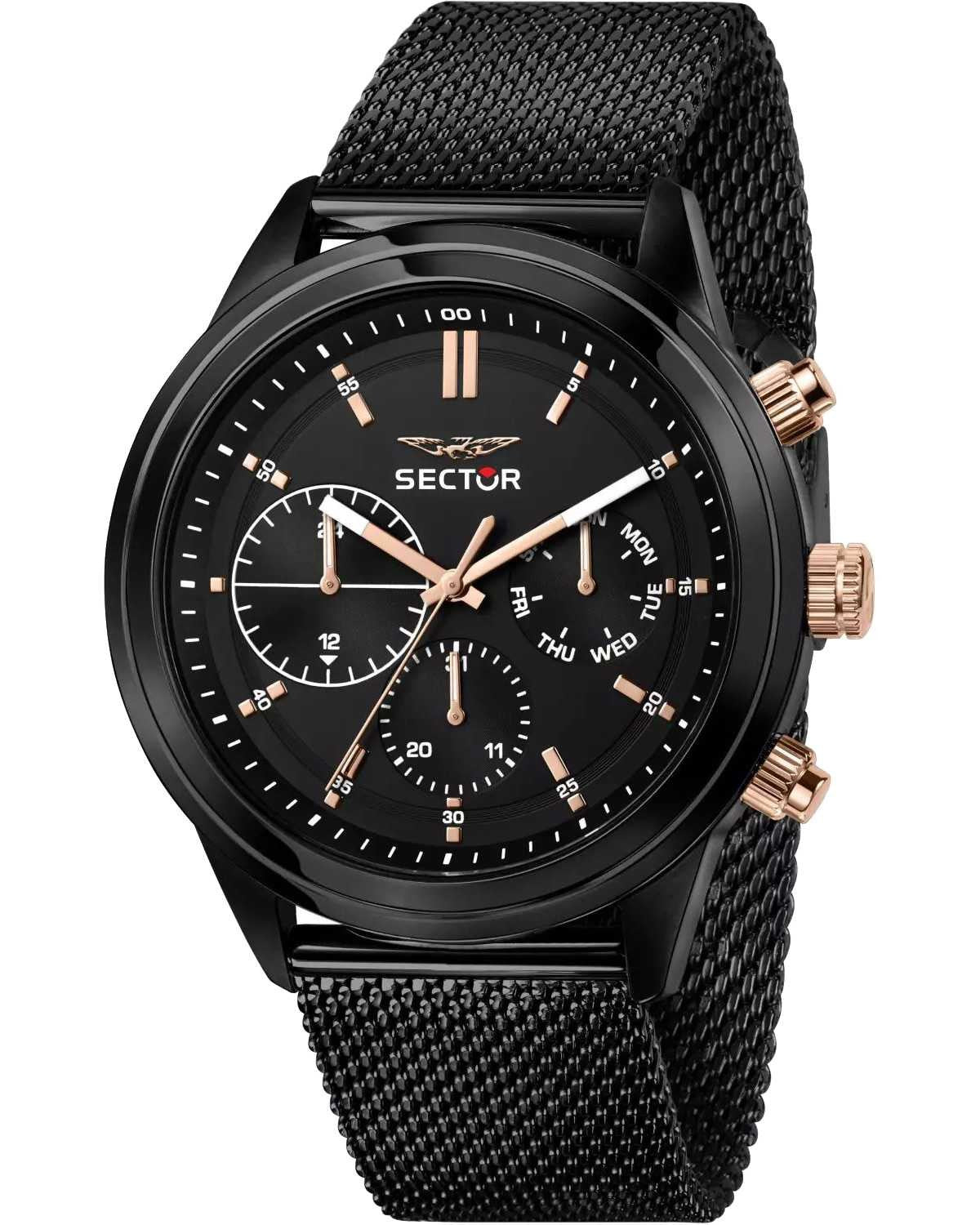 SECTOR 670 Black Metallic Bracelet