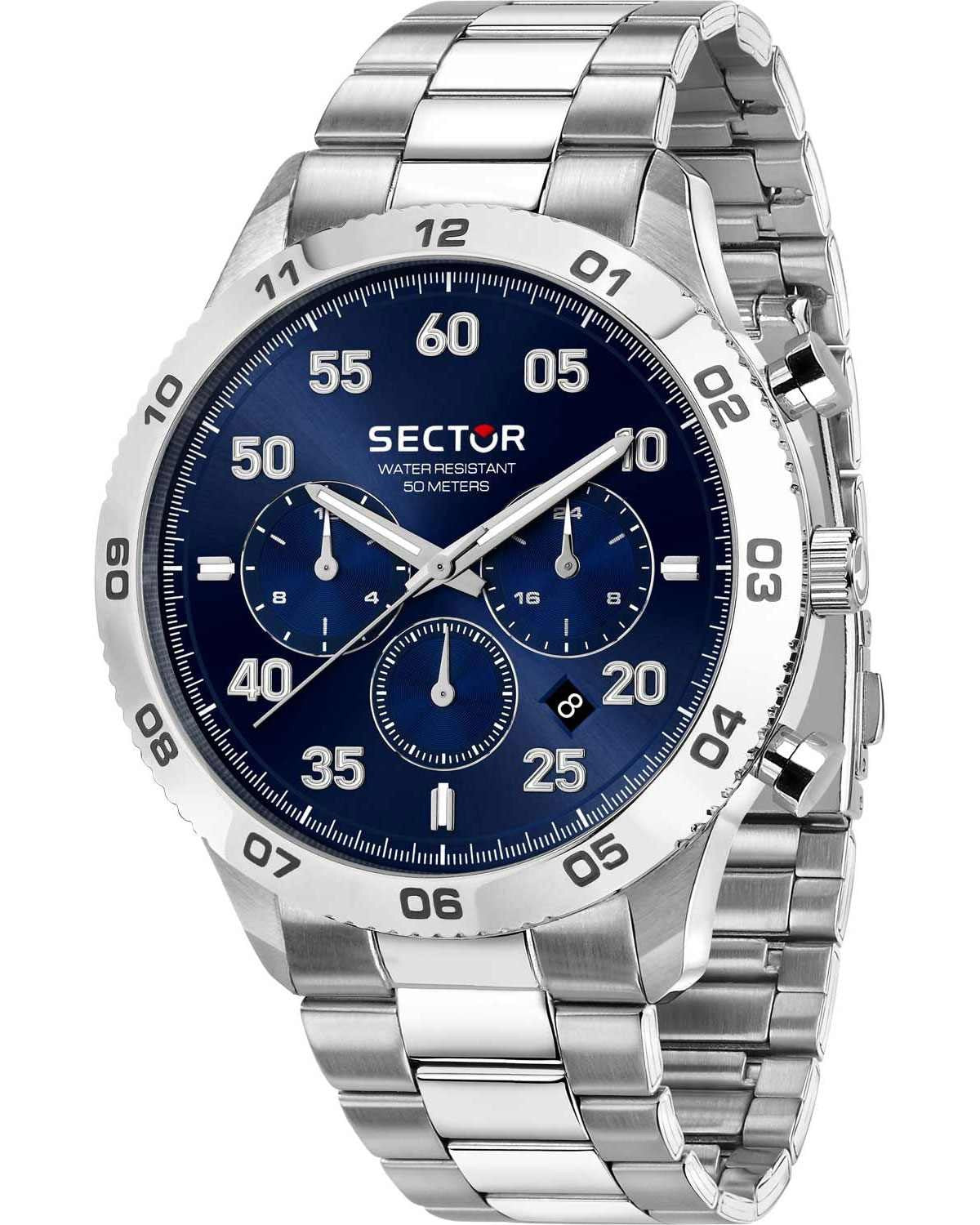 Ρολόι SECTOR 270 Chronograph Silver Stainless Steel Bracelet