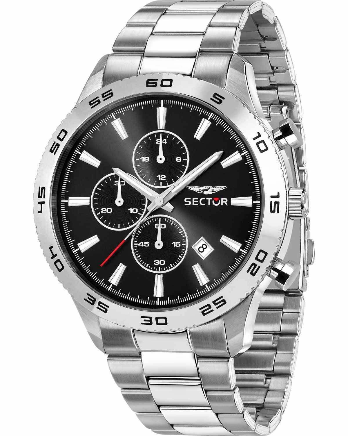 Ρολόι SECTOR 270 Chronograph Silver Stainless Steel Bracelet