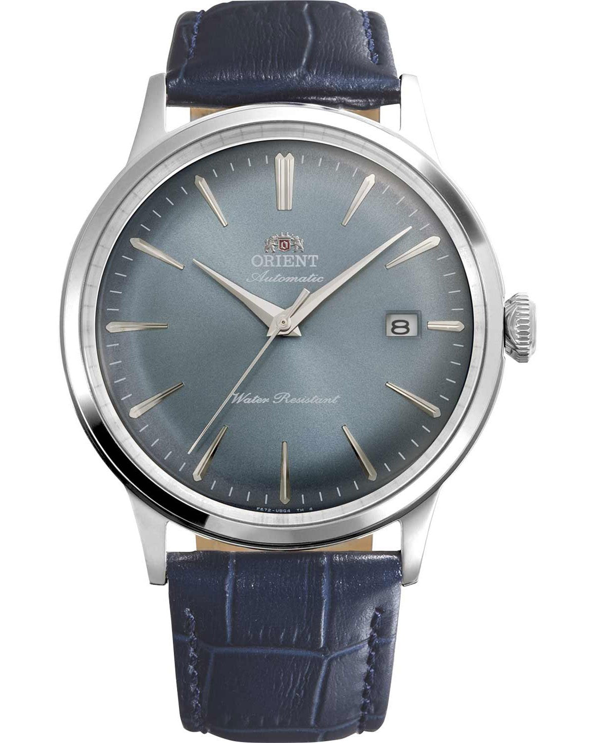 Ανδρικό ρολόι ORIENT Classic Bambino αυτόματο με μπλε δερμάτινο λουράκι