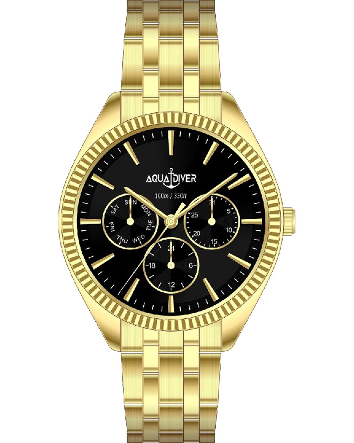 Ρολόι AQUADIVER Mermaid Gold Stainless Steel Bracelet