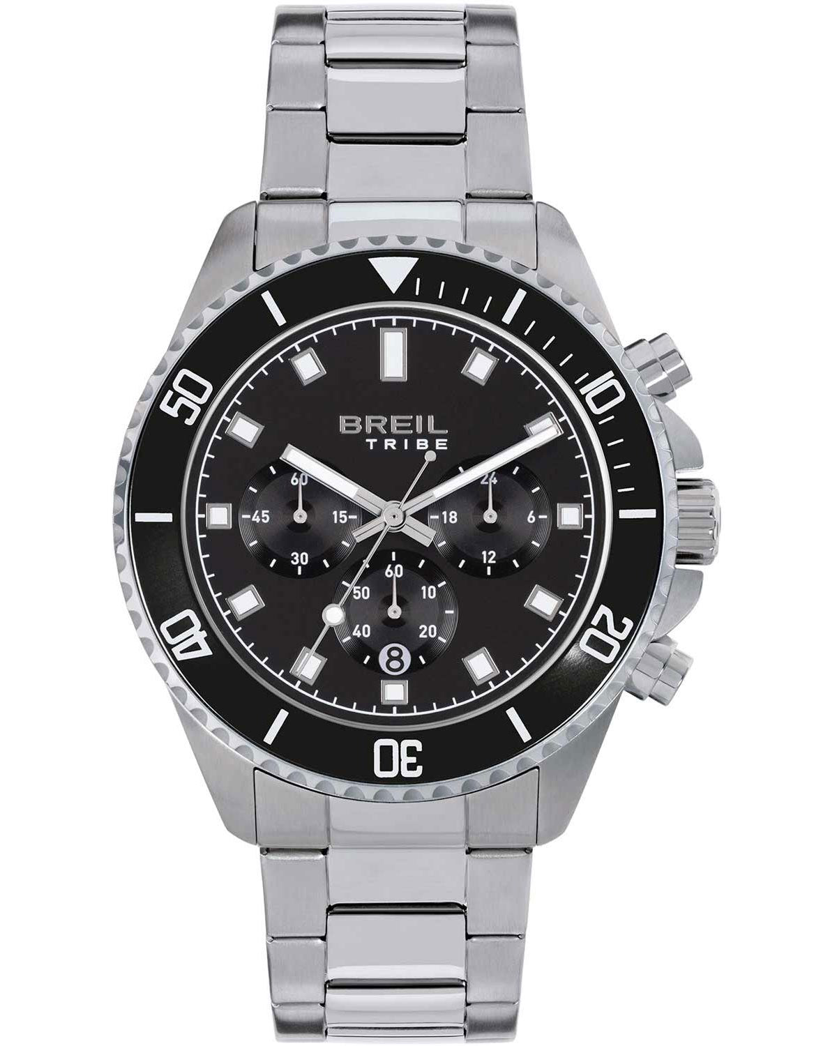 Ρολόι BREIL Tribe Stand Guard Chronograph Silver Stainless Steel Bracelet