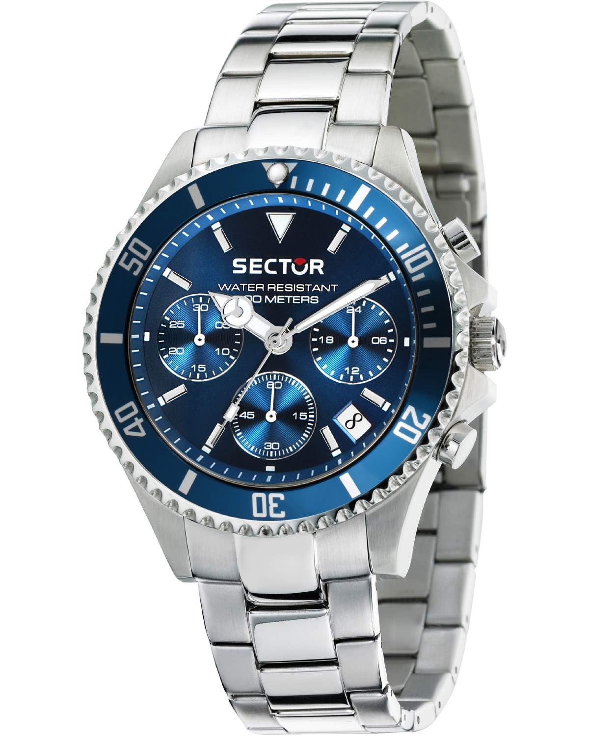 Ρολόι SECTOR 230 Chronograph Silver Stainless Steel Bracelet