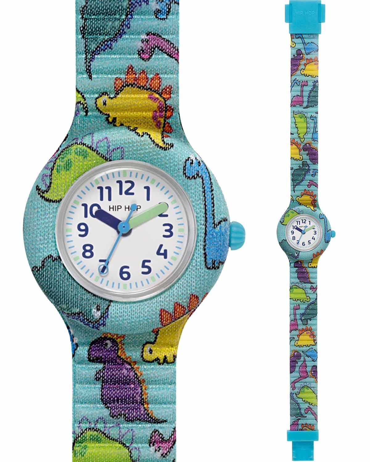 Παιδικό ρολόι HIP HOP Kids Fun Happy Dino Multicolor Combined Materials Strap