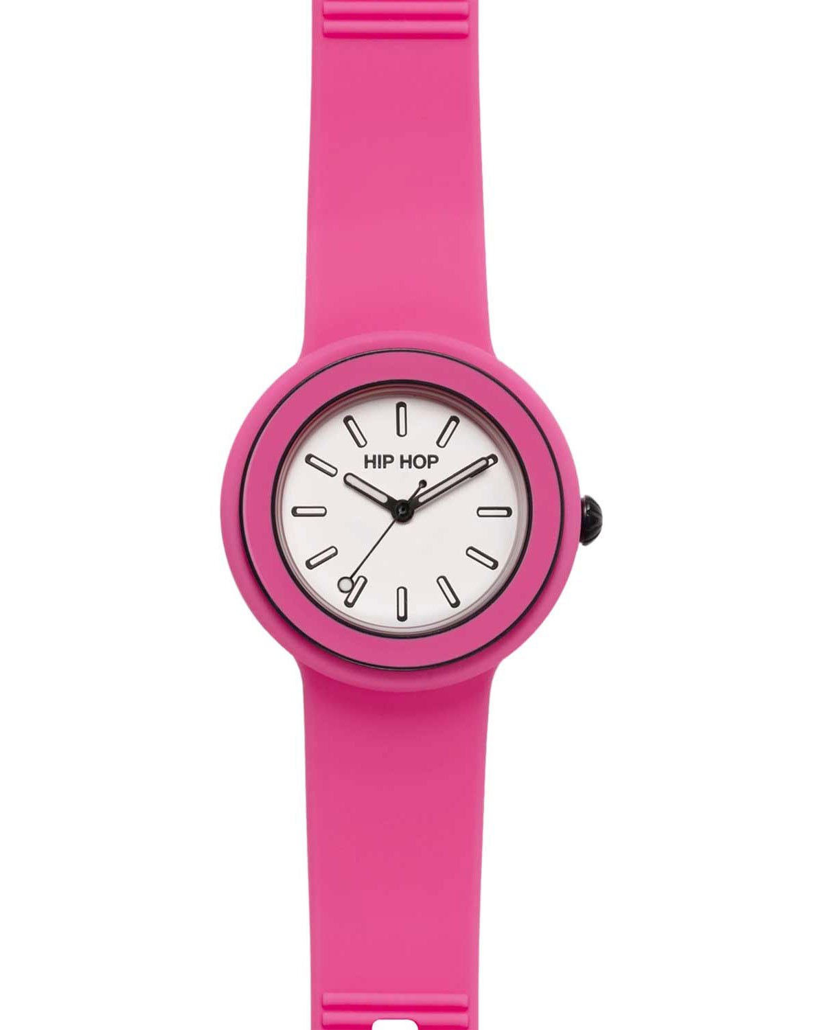 Ρολόι HIP HOP Hero.DOT Bezel Bubble Gum Fuchsia Silicone Strap