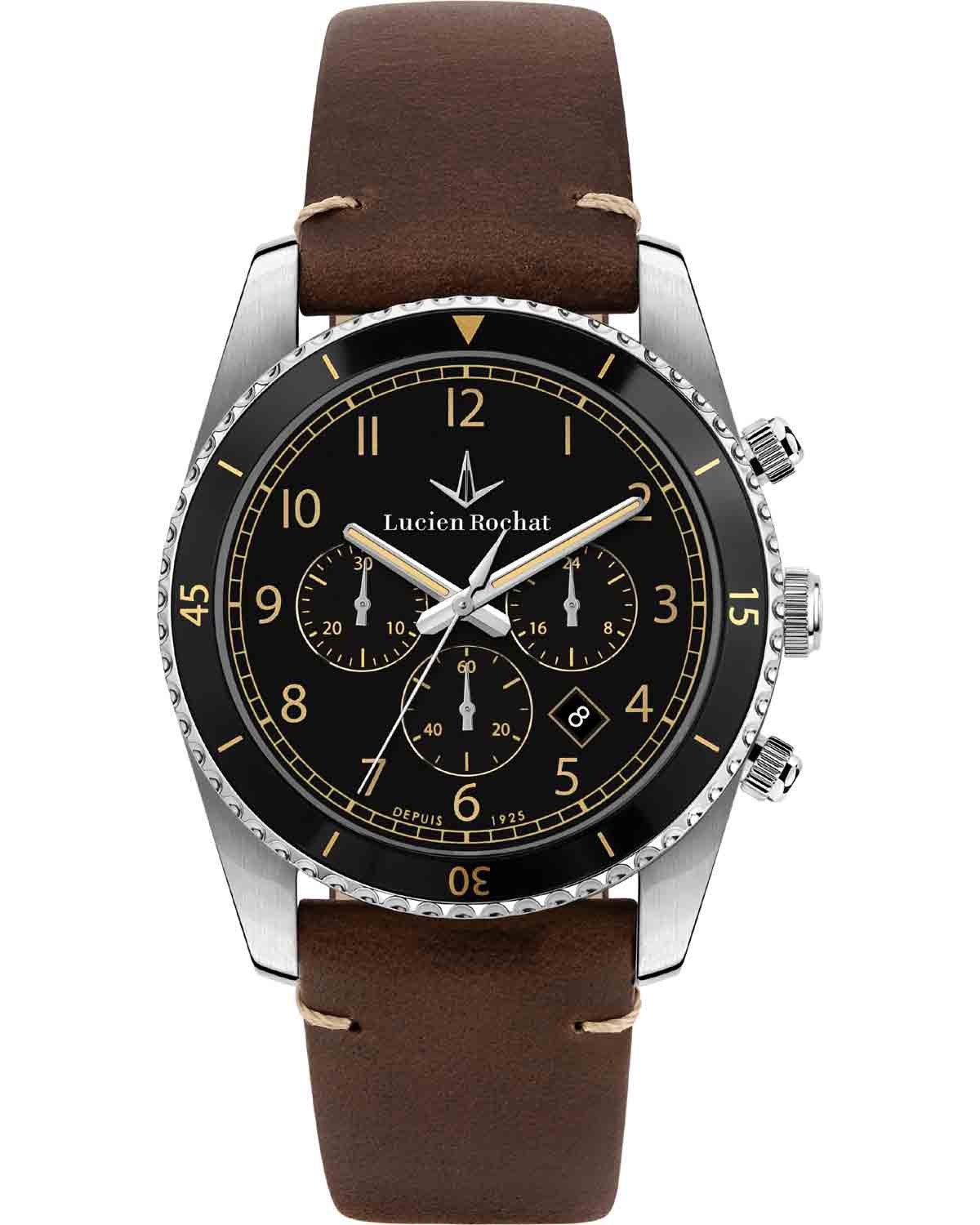 Ρολόι LUCIEN ROCHAT Leman Chronograph Brown Leather Bracelet