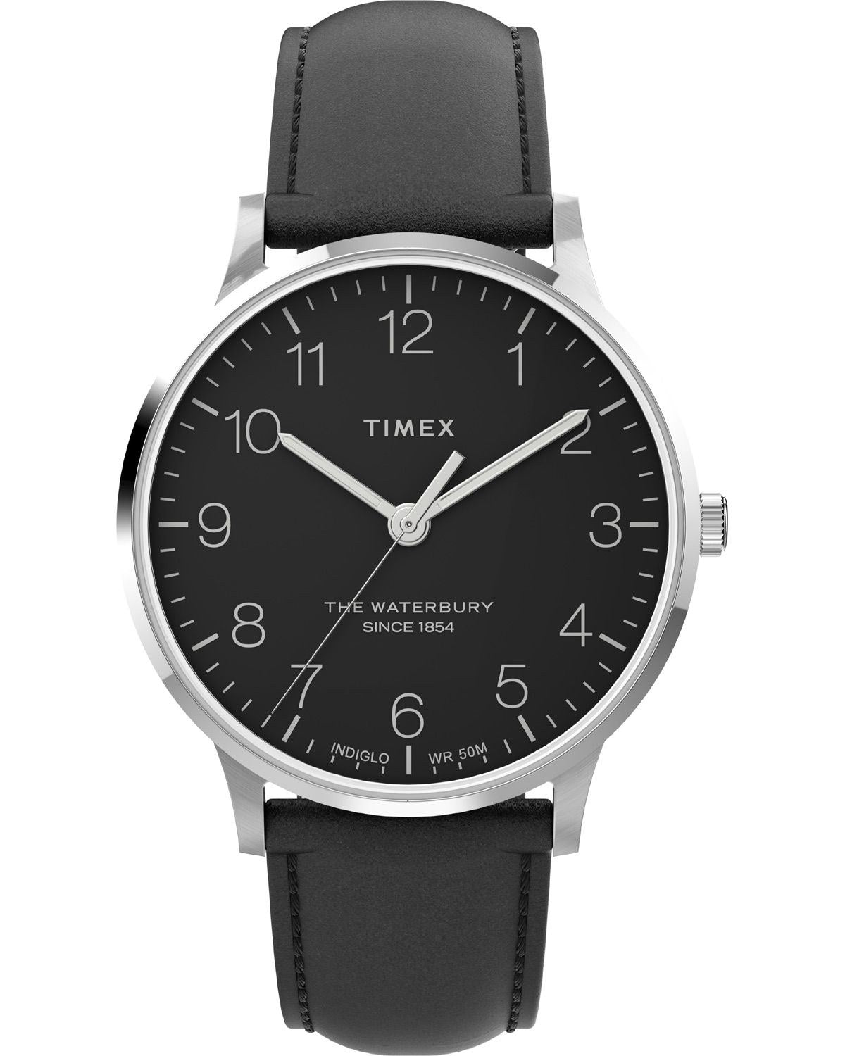 Ρολόι TIMEX Waterbury Black Leather Strap