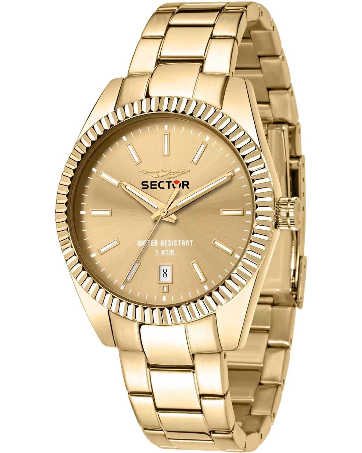 Ρολόι SECTOR 240 Gold Metallic Bracelet