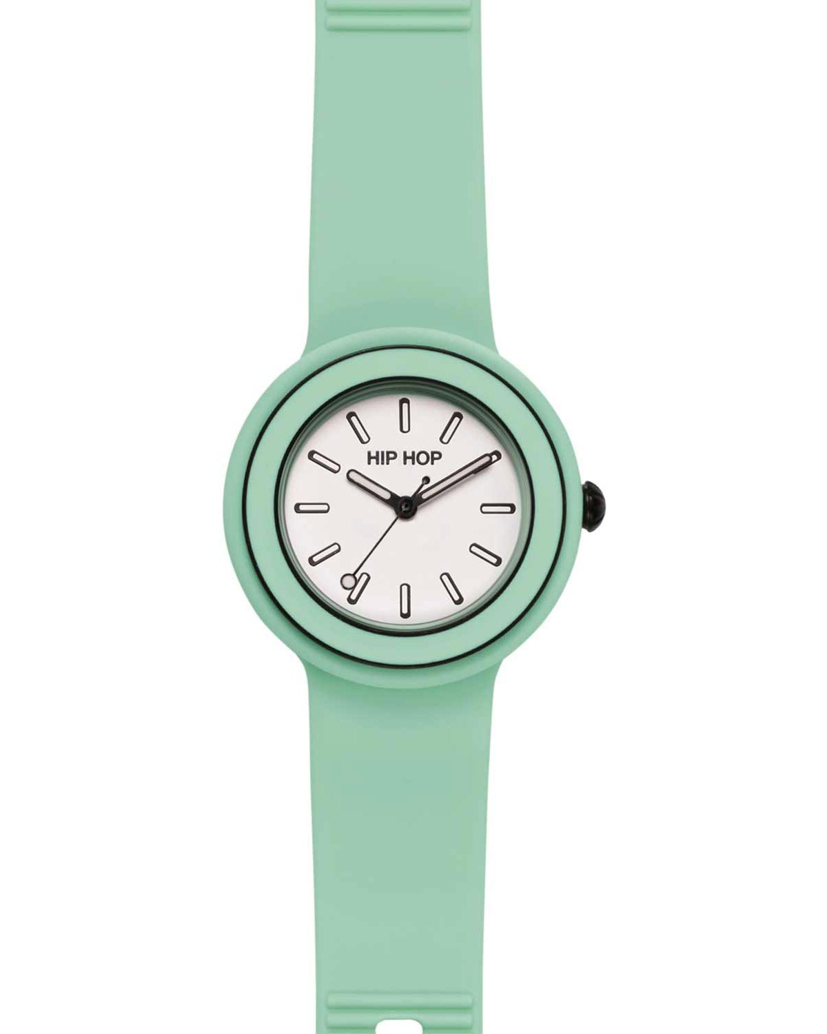 Ρολόι HIP HOP Hero.DOT Bezel Mint Green Silicone Strap