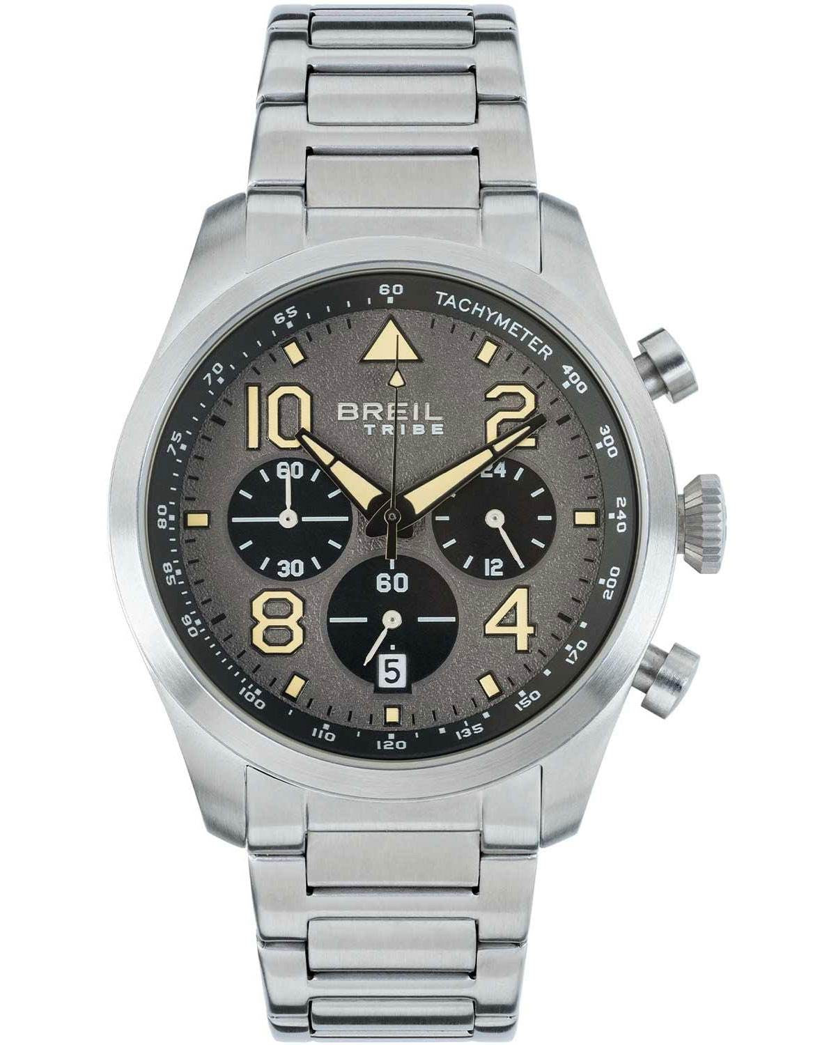 Ρολόι BREIL Tribe Recon Chronograph Silver Stainless Steel Bracelet