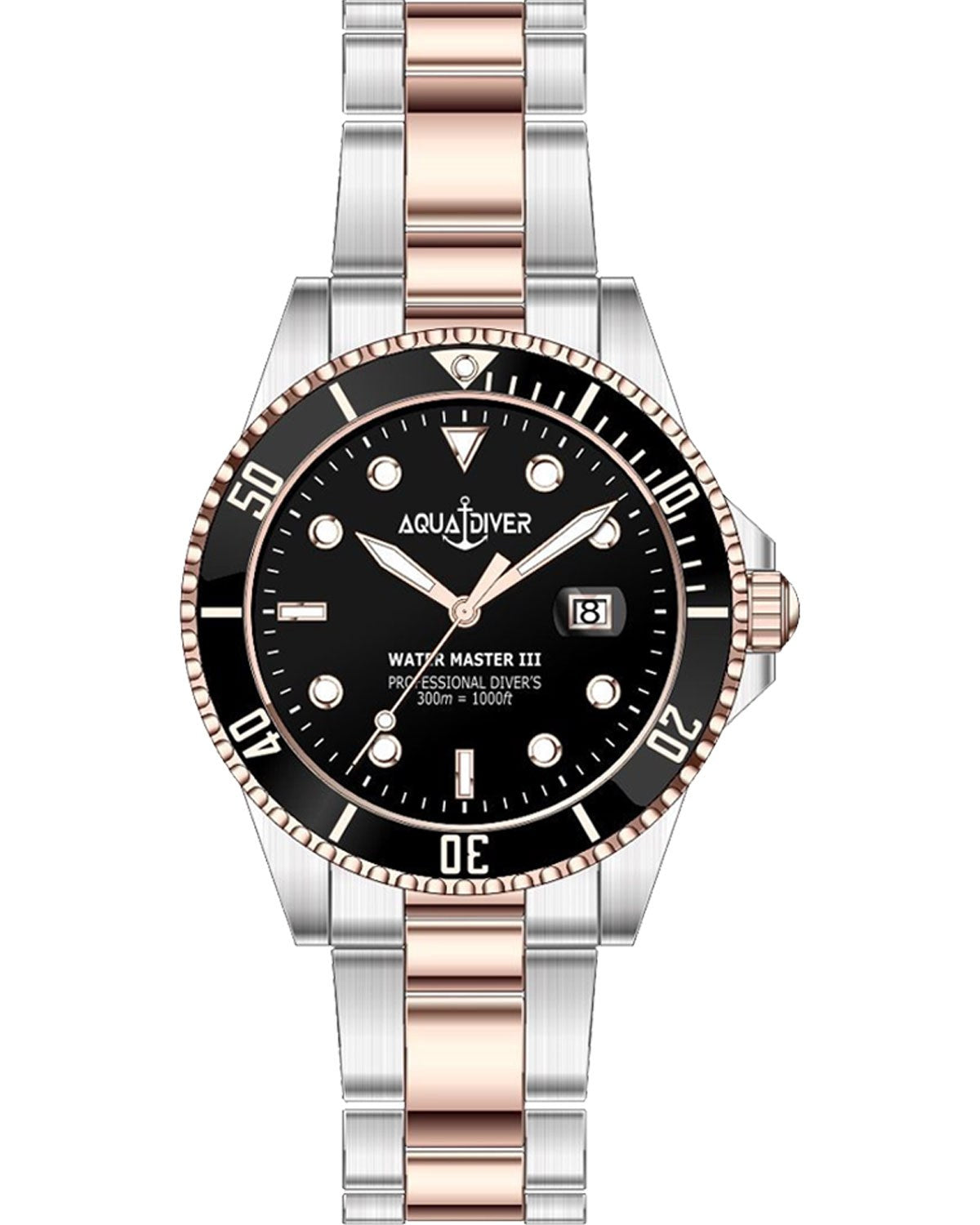 Ρολόι AQUADIVER Water Master III Two Tone Stainless Steel Bracelet