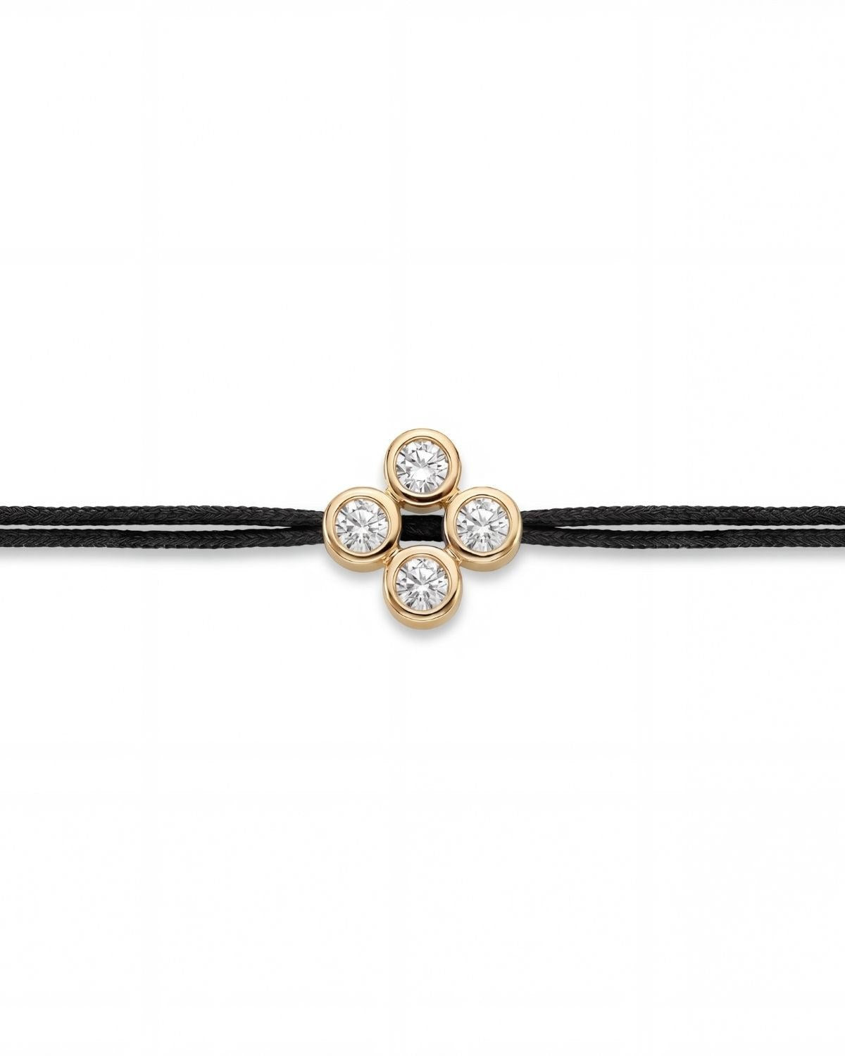 Βραχιόλι μαύρο με διαμάντια Lab grown 0.40ct της LOVELAB