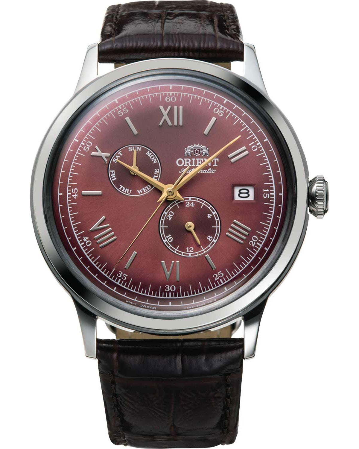 Ανδρικό ρολόι ORIENT Classic αυτόματο με καφέ δερμάτινο λουράκι