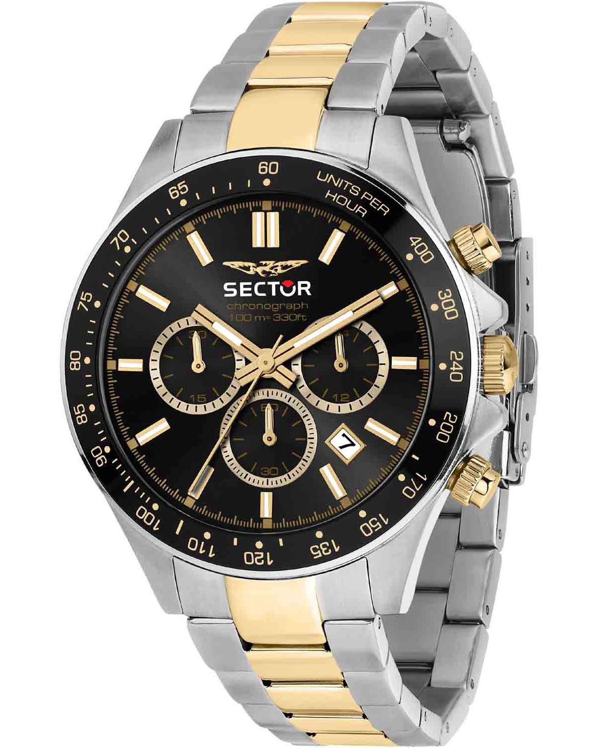 Ρολόι SECTOR 230 Chronograph Two Tone Stainless Steel Bracelet