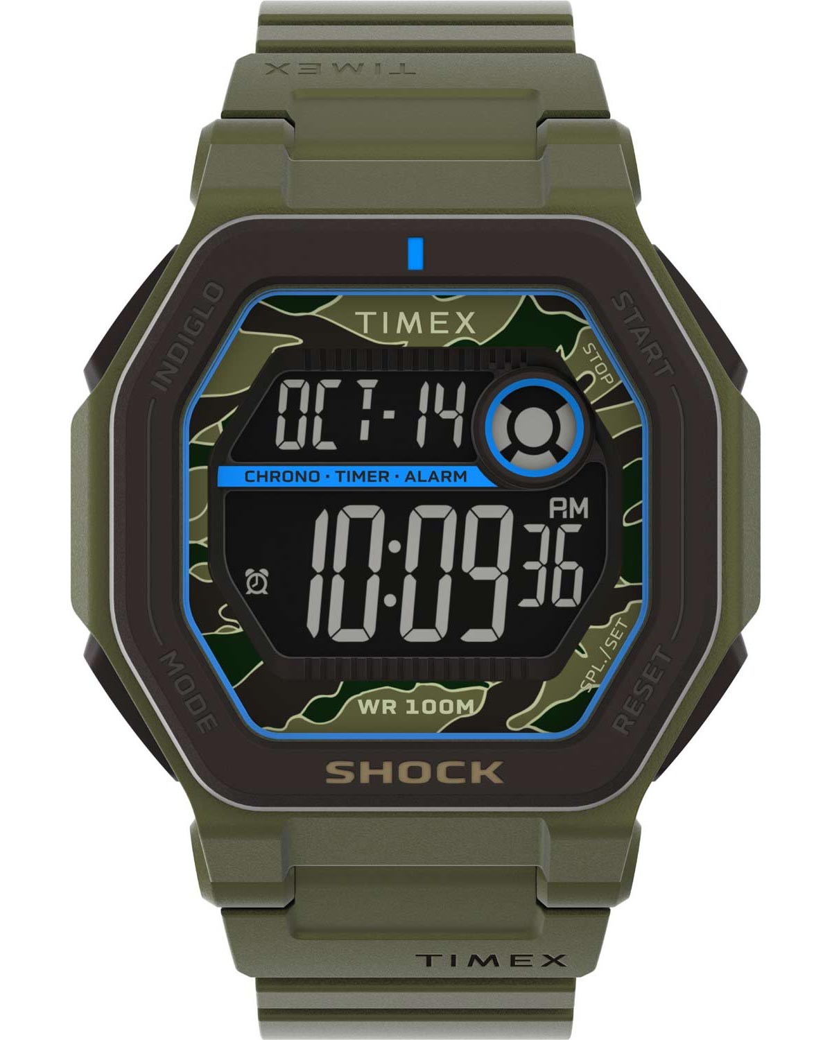 Ρολόι TIMEX Commander Encounter Chronograph Khaki Resin Strap