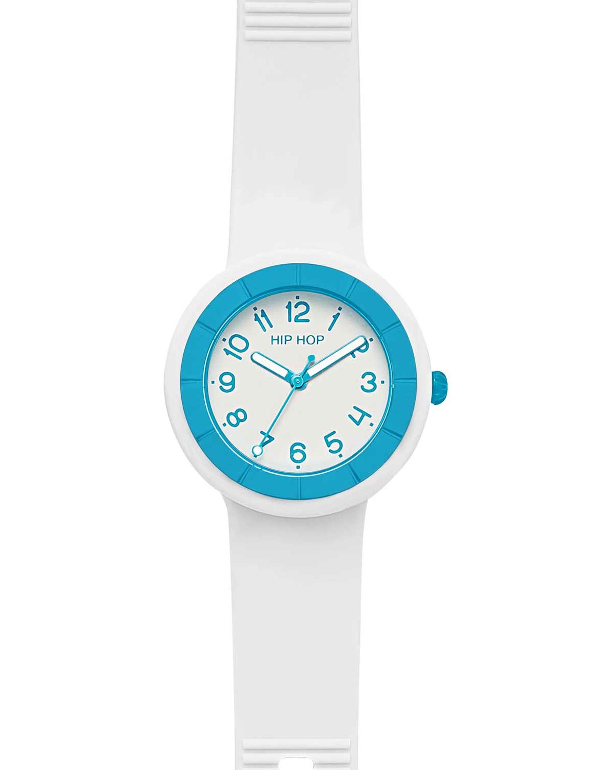 Ρολόι HIP HOP Hero.DOT Neon Blue White Silicone Strap