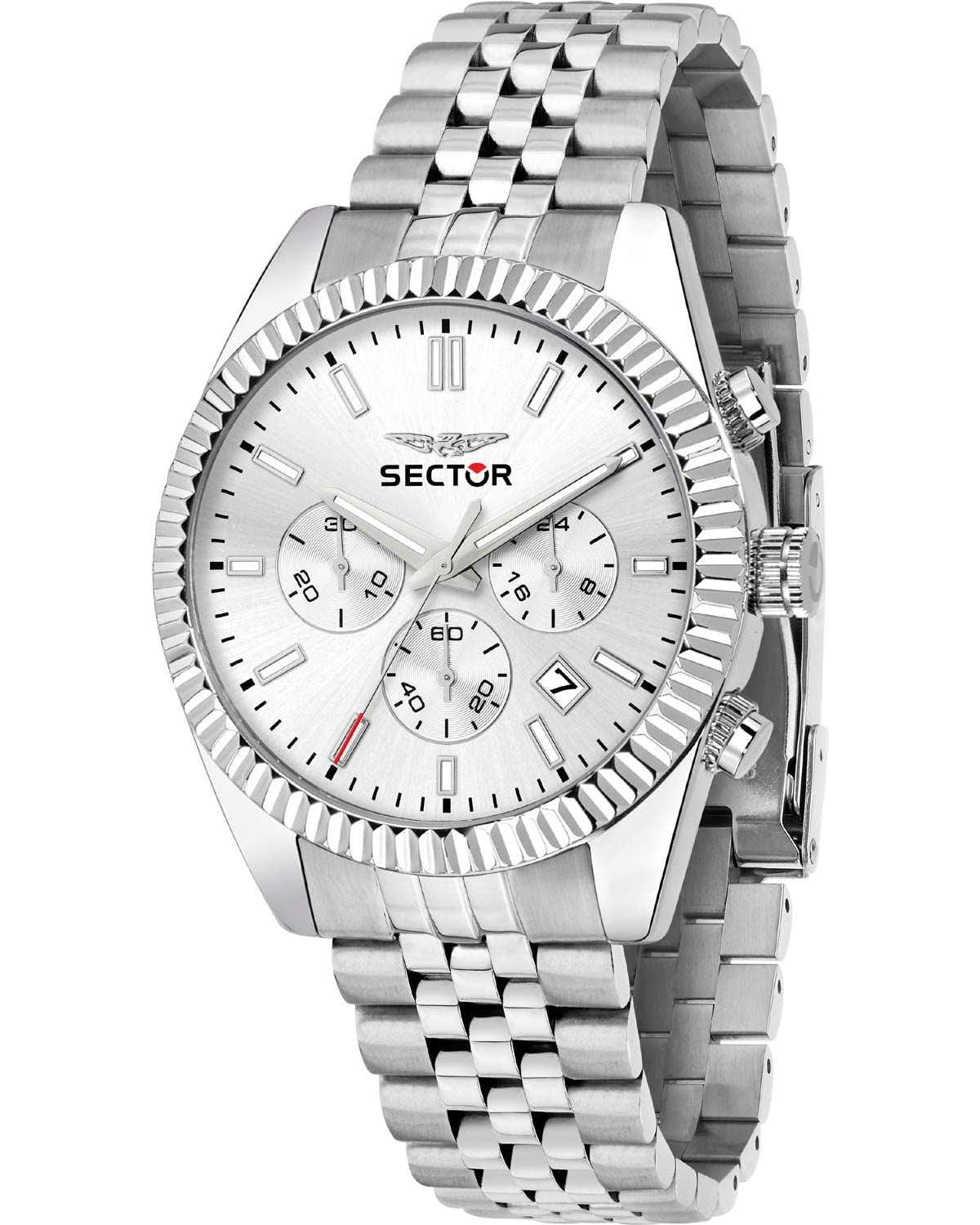 Ρολόι SECTOR 240 Chronograph Silver Stainless Steel Bracelet