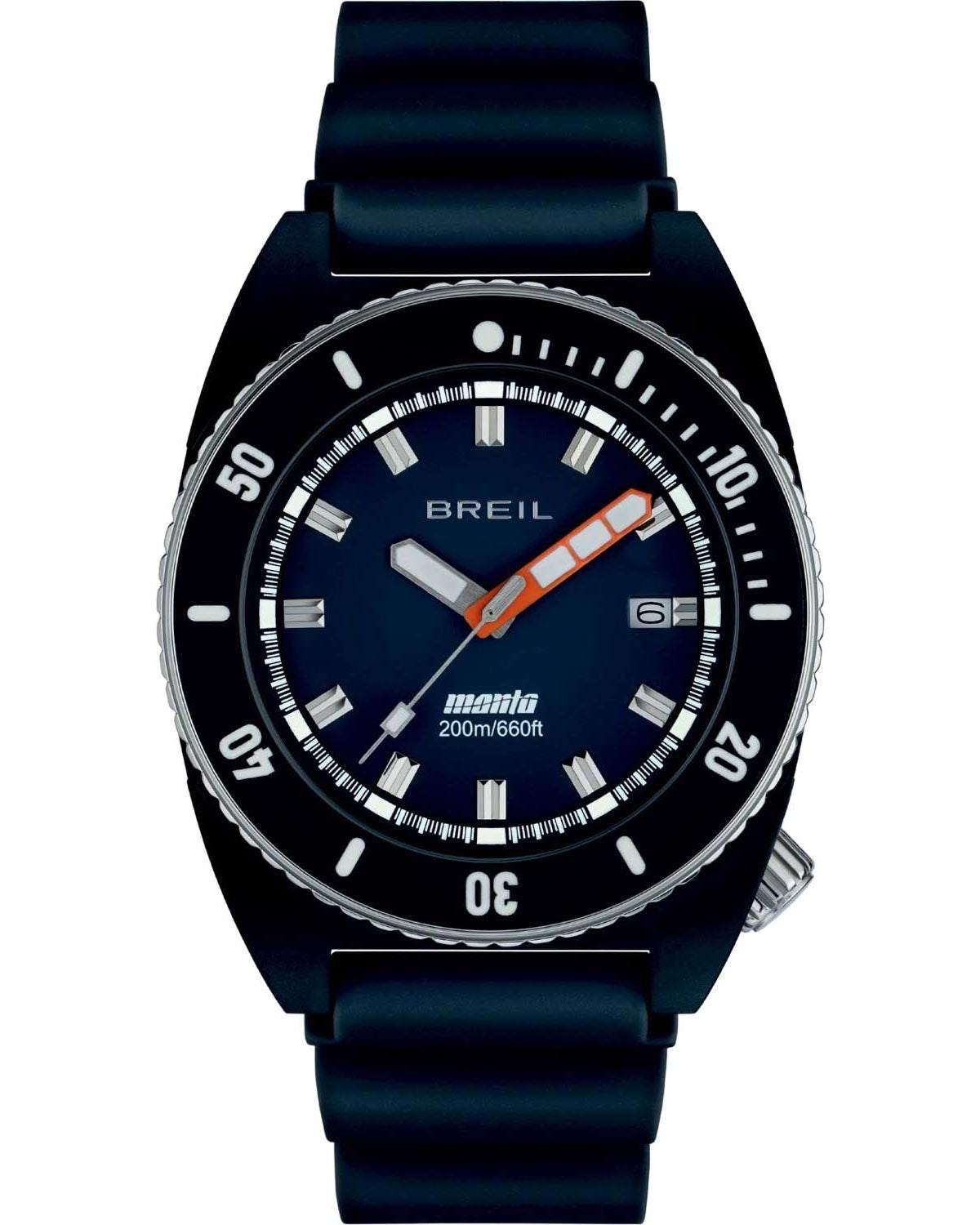 Ρολόι BREIL Manta Seeker Divers Blue Silicone Strap