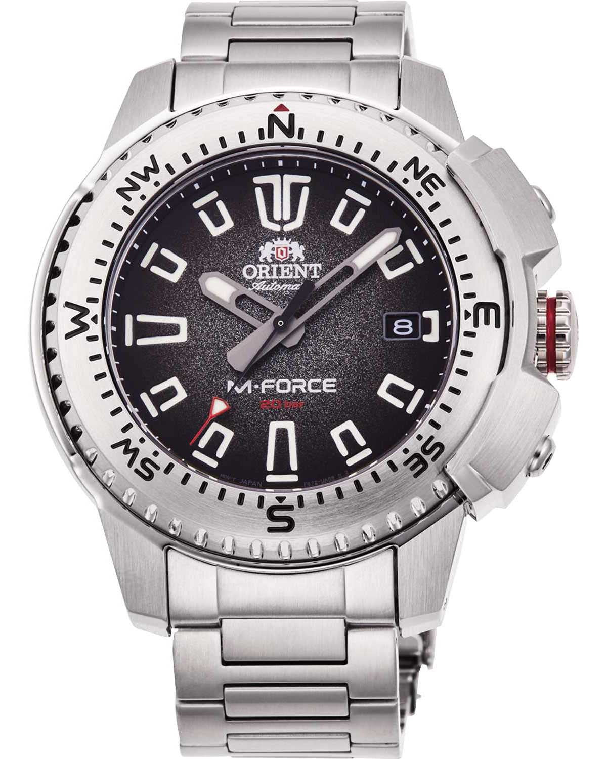 Ρολόι ORIENT Sports M-Force Land Automatic Silver Stainless Steel Bracelet