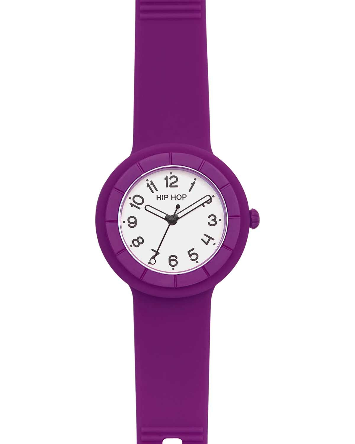Ρολόι HIP HOP Hero.DOT Bright Purple Purple Silicone Strap