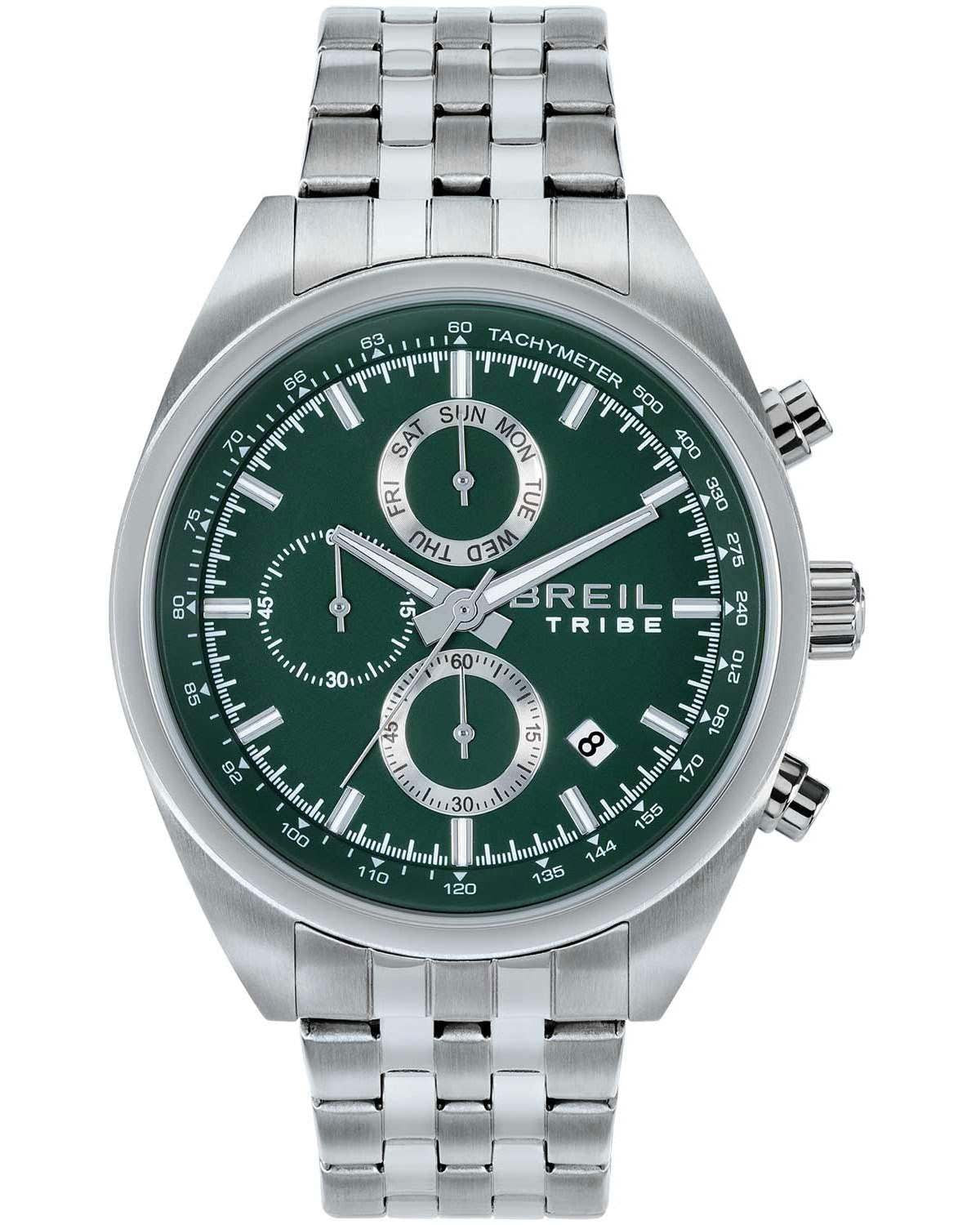 Ρολόι BREIL Tribe Sky Volt Chronograph Silver Stainless Steel Bracelet