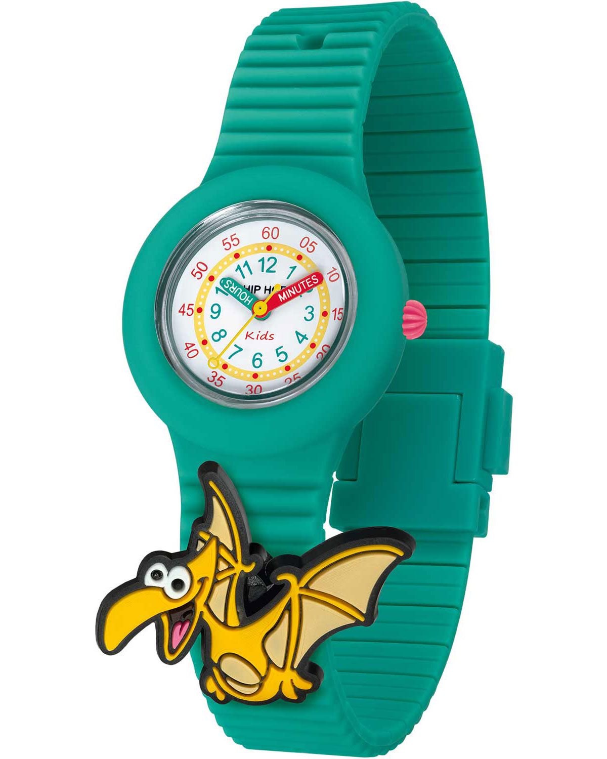 Παιδικό ρολόι HIP HOP PinTastic! Dinoroar Green Silicone Strap