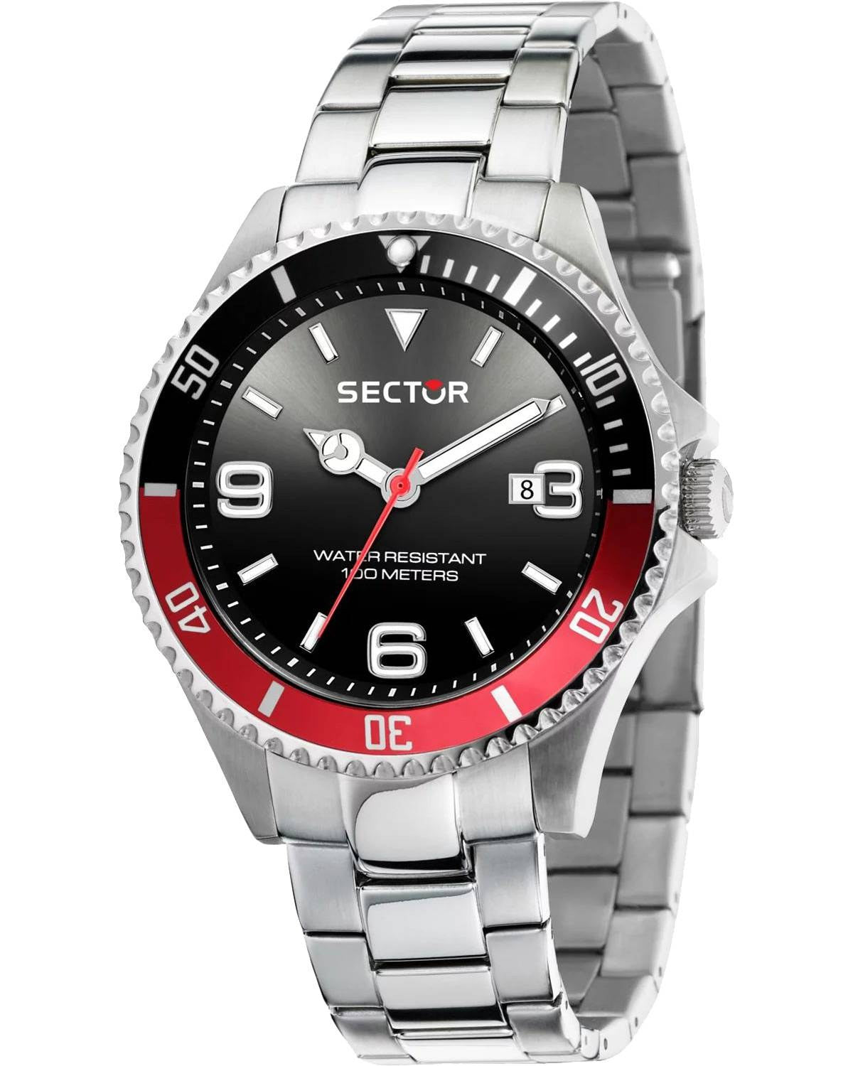 SECTOR 230 Silver Stainless Steel Bracelet
