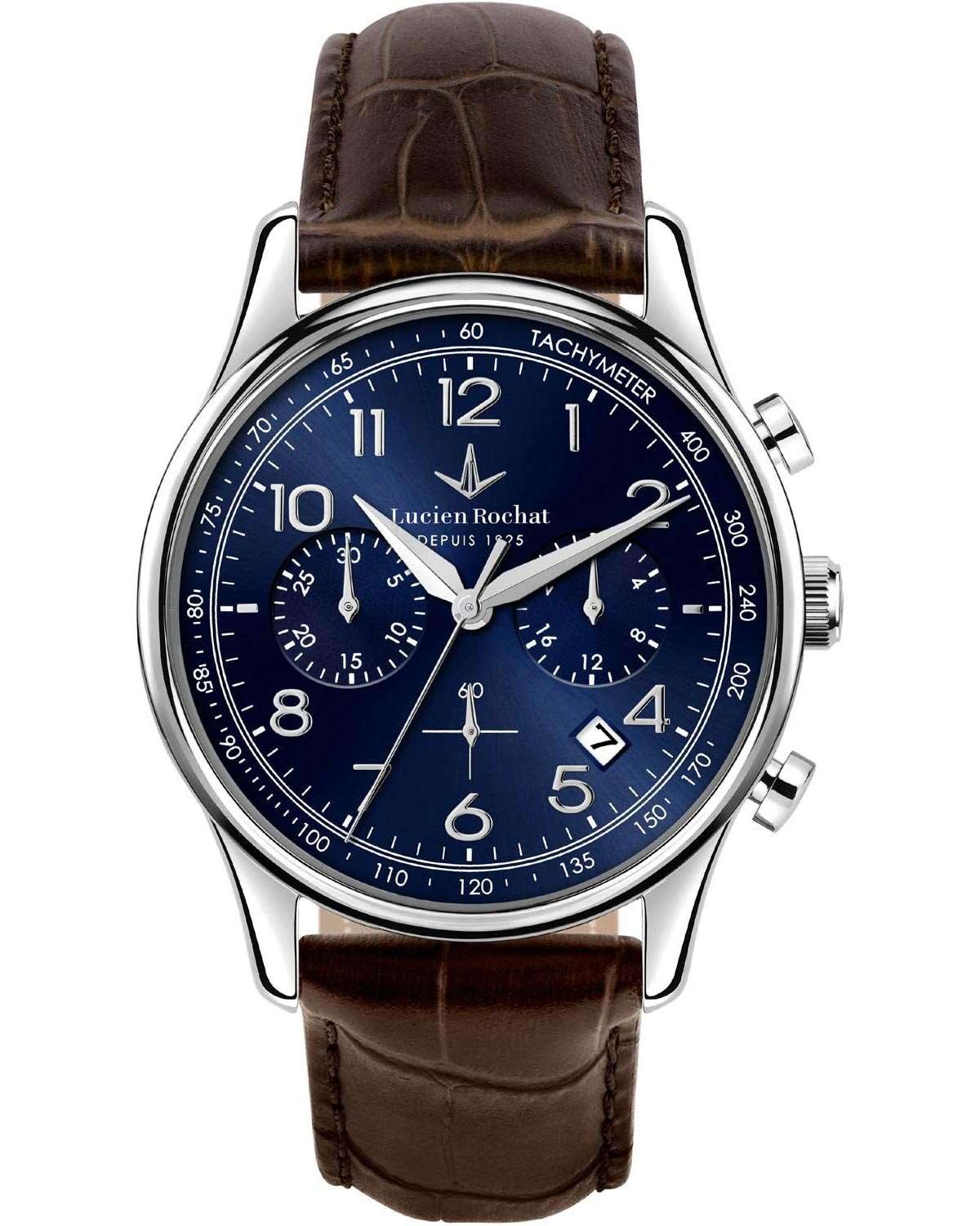 Ρολόι LUCIEN ROCHAT Montreux Chronograph Brown Leather Strap
