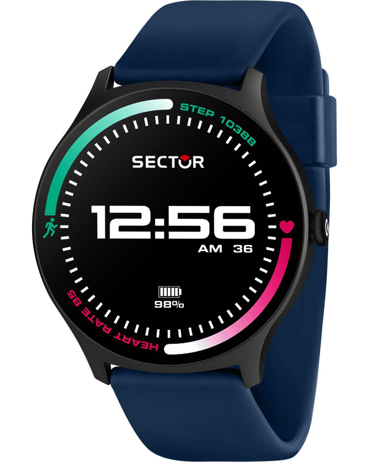 Ρολόι SECTOR S-06 Smartwatch Blue Silicone Strap