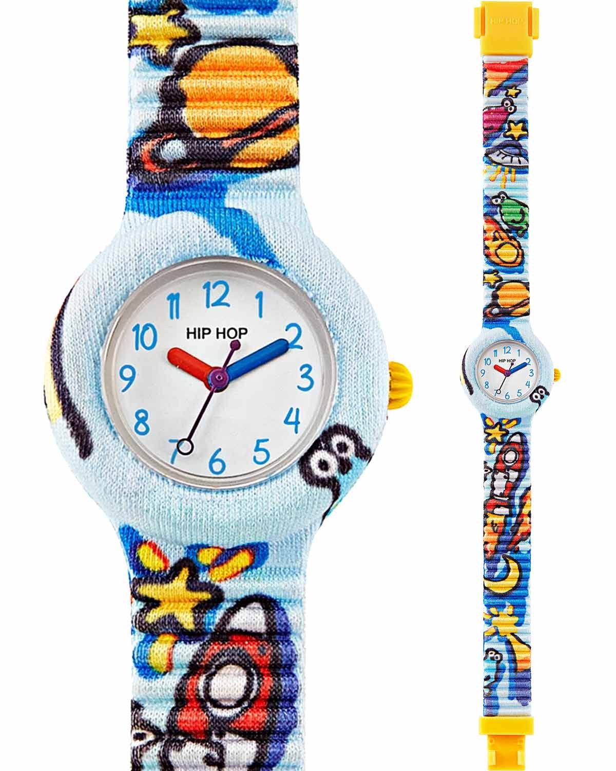 Παιδικό ρολόι HIP HOP Kids Fun Rocket White Combined Materials Strap