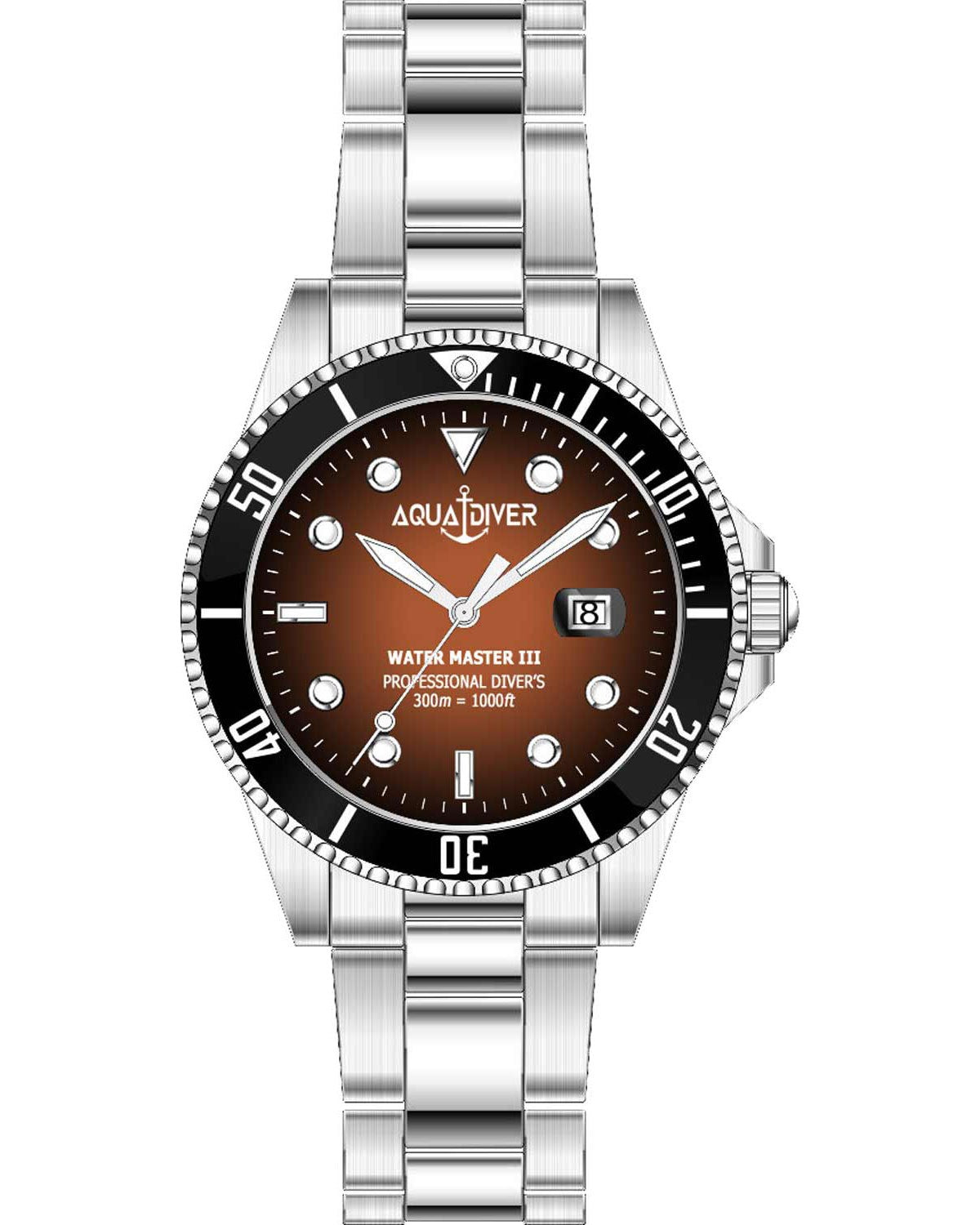 Ρολόι AQUADIVER Water Master III Silver Stainless Steel Bracelet