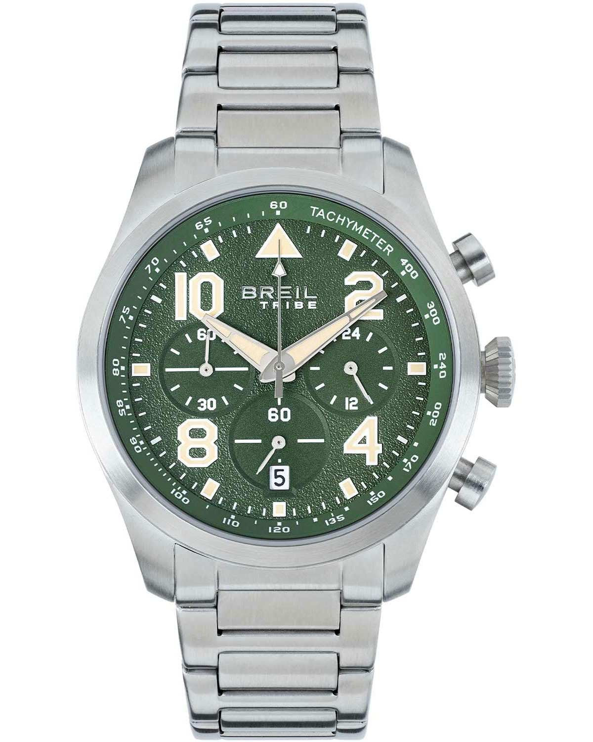 Ρολόι BREIL Tribe Recon Chronograph Silver Stainless Steel Bracelet