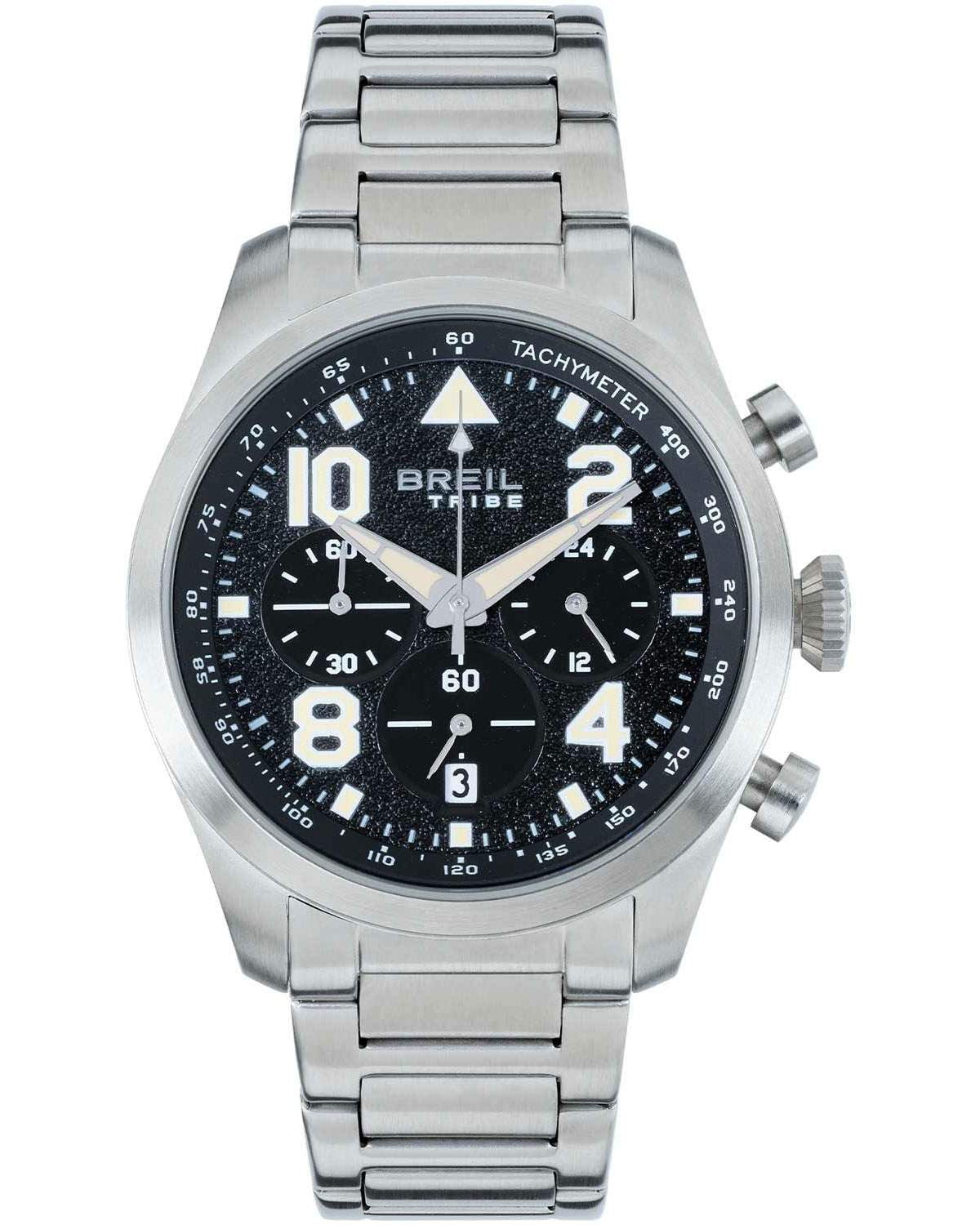 Ρολόι BREIL Tribe Recon Chronograph Silver Stainless Steel Bracelet
