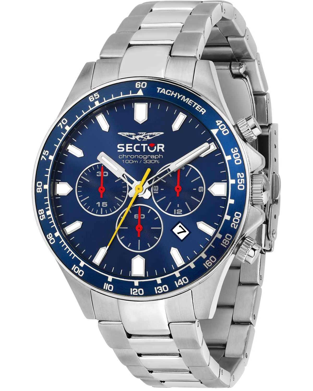 Ρολόι SECTOR 230 Chronograph Silver Stainless Steel Bracelet