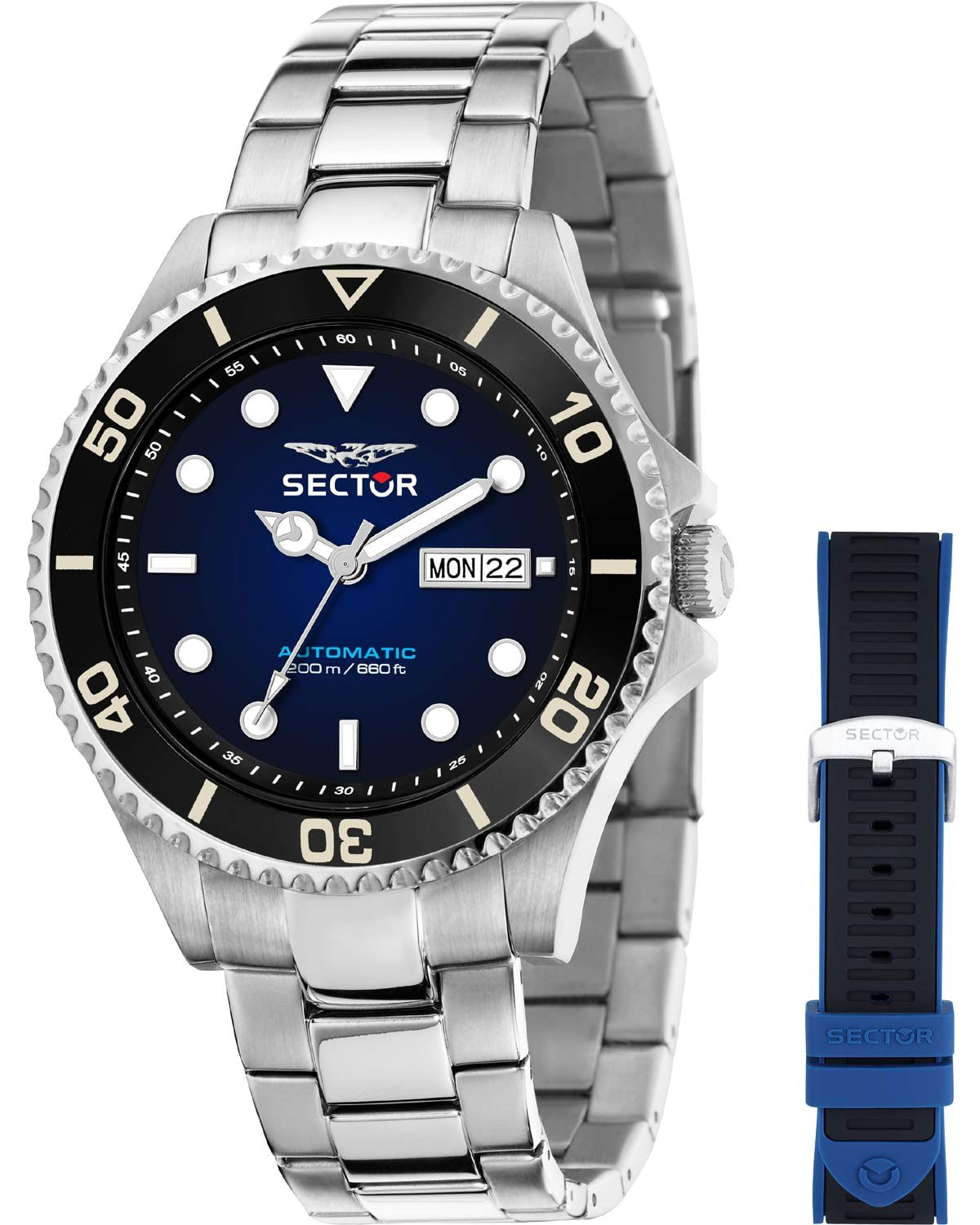 Ρολόι SECTOR 230 Automatic Silver Stainless Steel Bracelet Gift Set