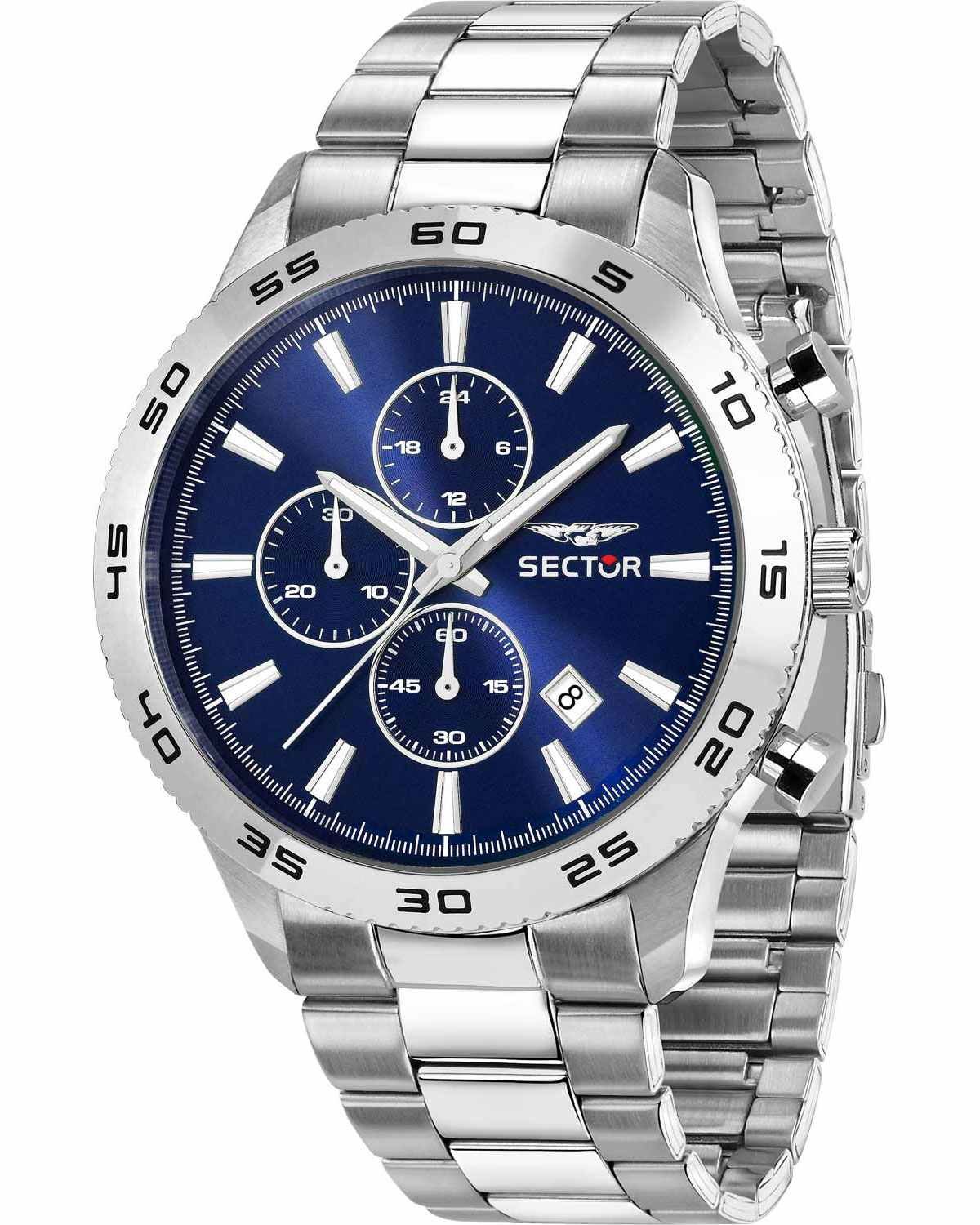 Ρολόι SECTOR 270 Chronograph Silver Stainless Steel Bracelet