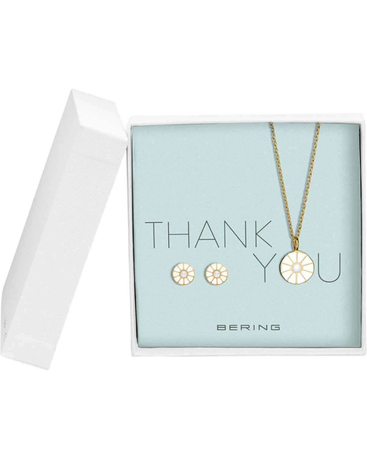 Σετ BERING Arctic Symphony "Thank You Set Gold" από ατσάλι με φίλντισι και σμάλτ