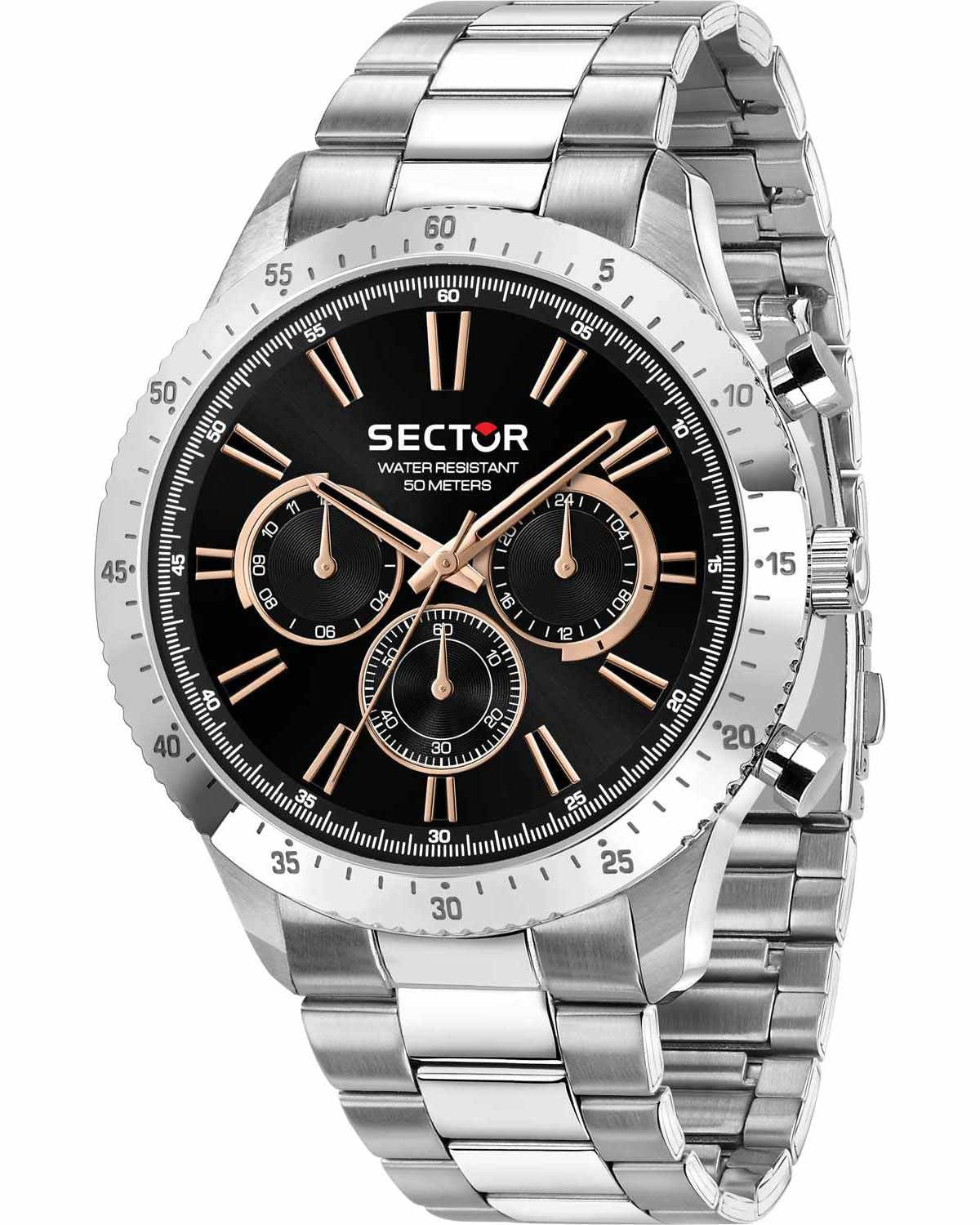 Ρολόι SECTOR 270 Chronograph Silver Stainless Steel Bracelet
