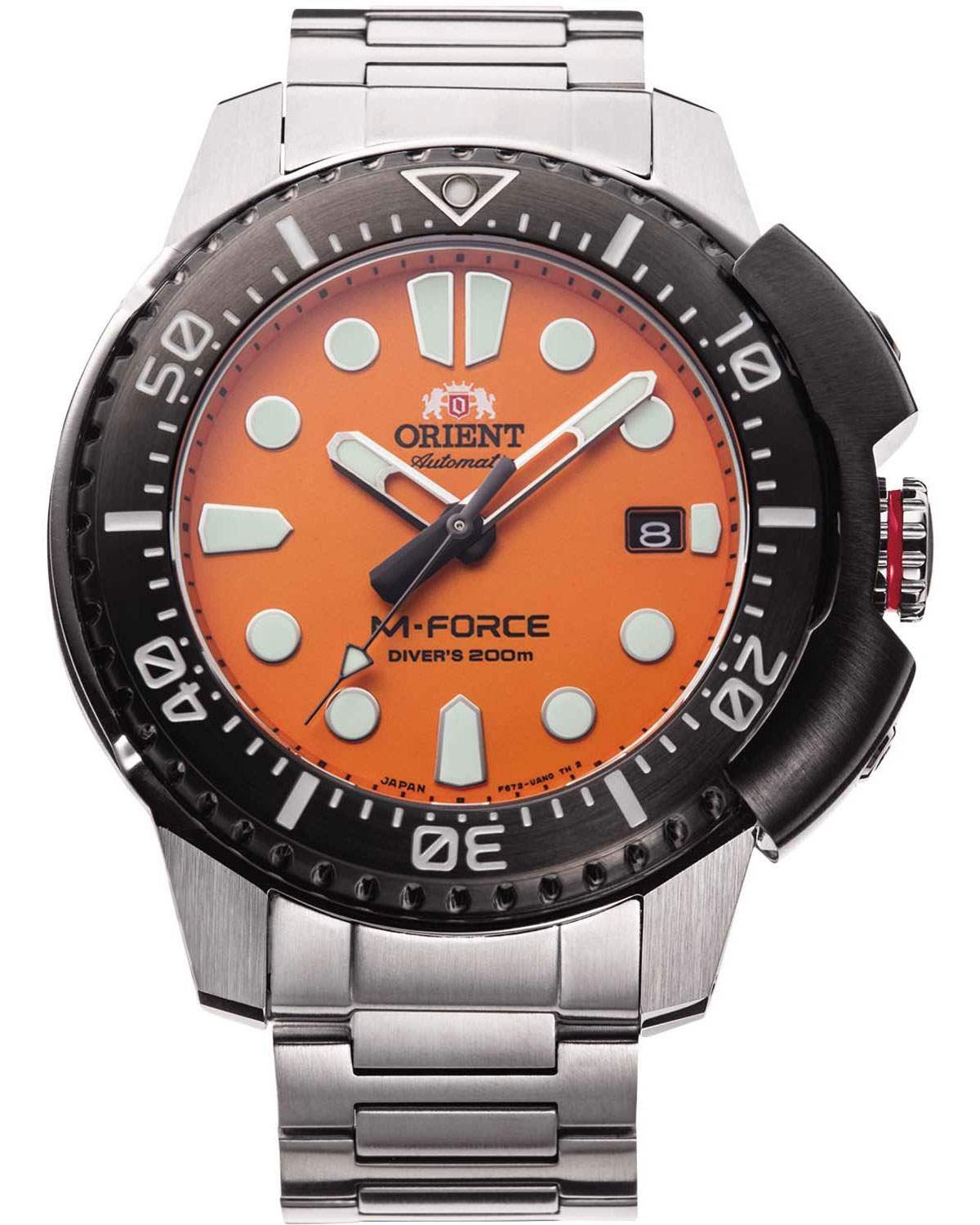 Ρολόι ORIENT Sports 2022 M-Force Automatic Silver Stainless Steel Bracelet