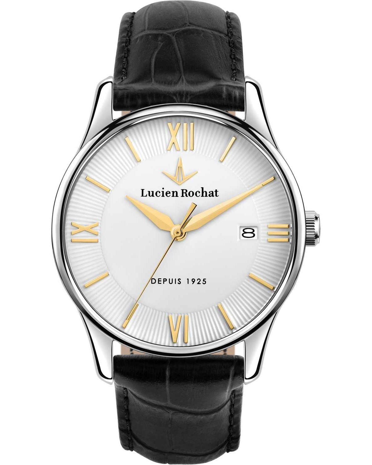 Ρολόι LUCIEN ROCHAT Montreux Black Leather Strap