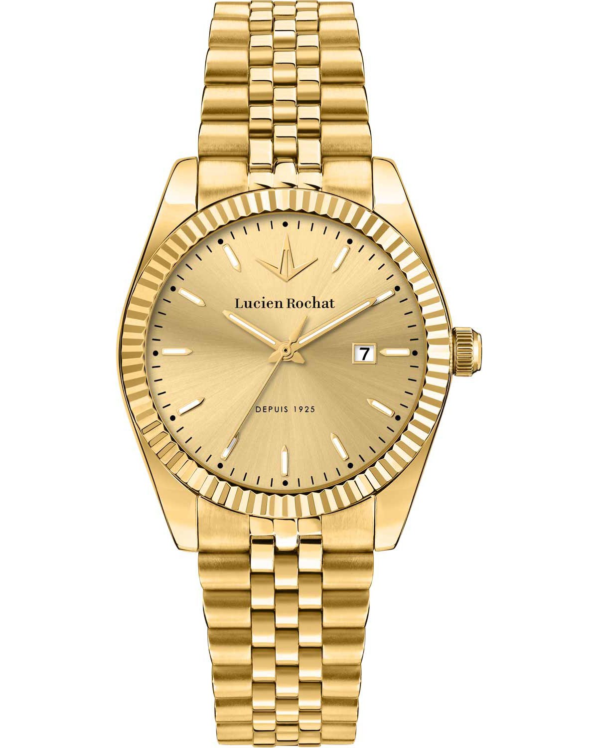 Ρολόι LUCIEN ROCHAT Bienne Gold Stainless Steel Bracelet