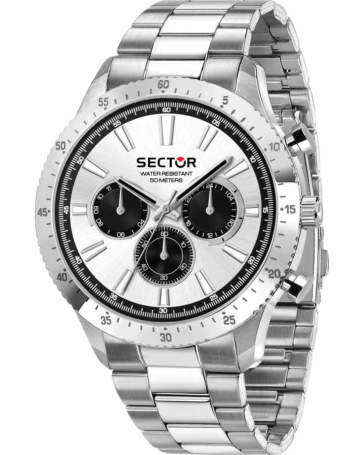 Ρολόι SECTOR 270 Chronograph Silver Stainless Steel Bracelet