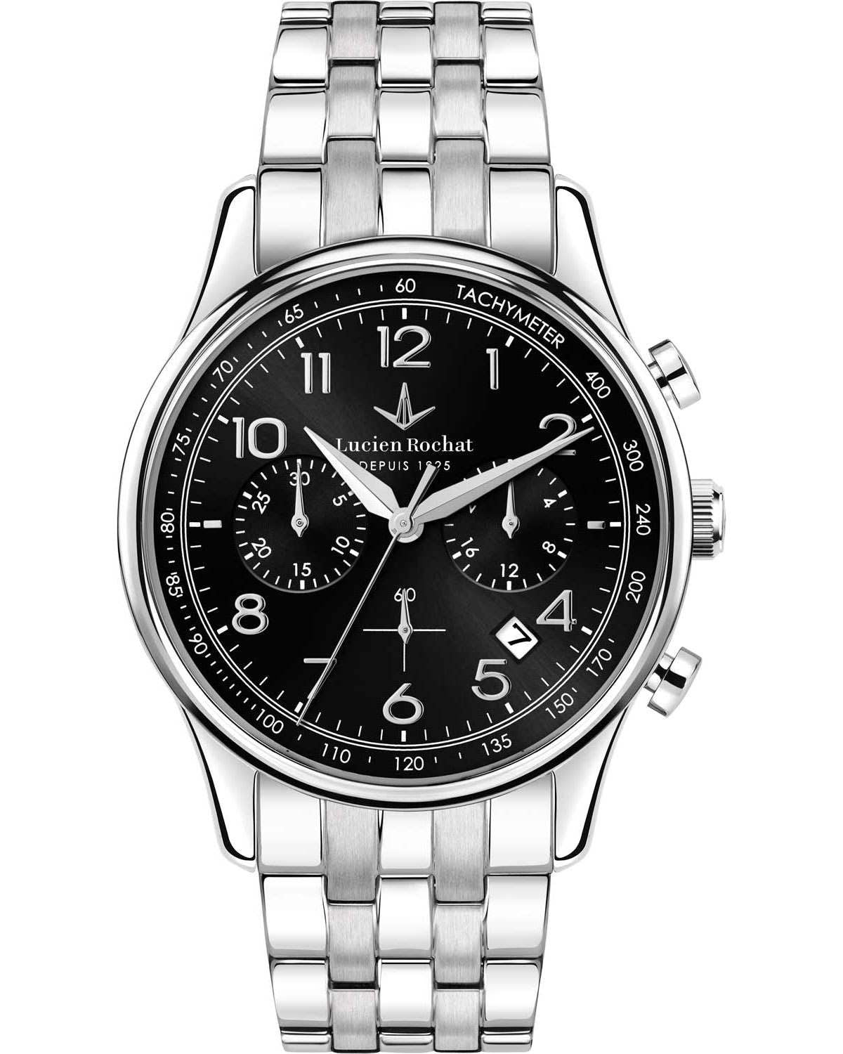 Ρολόι LUCIEN ROCHAT Montreux Chronograph Silver Stainless Steel Bracelet