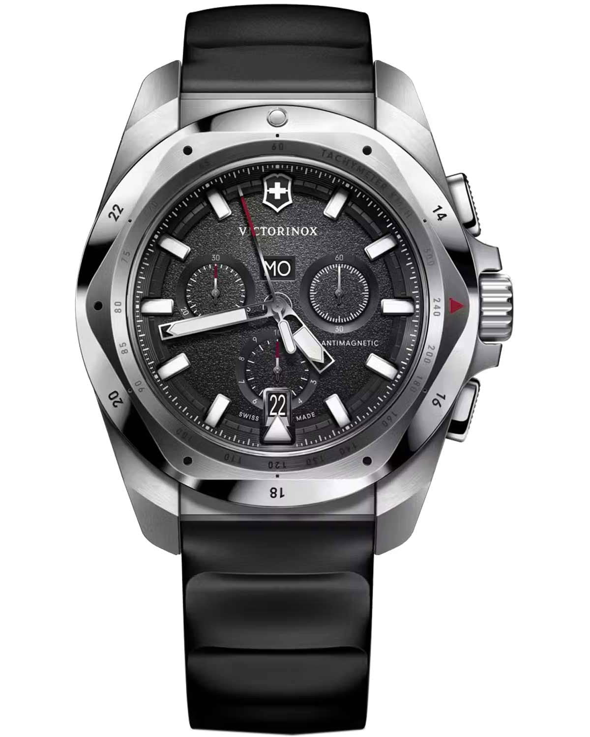 Ρολόι VICTORINOX I.N.O.X. Chronograph Black Rubber Strap