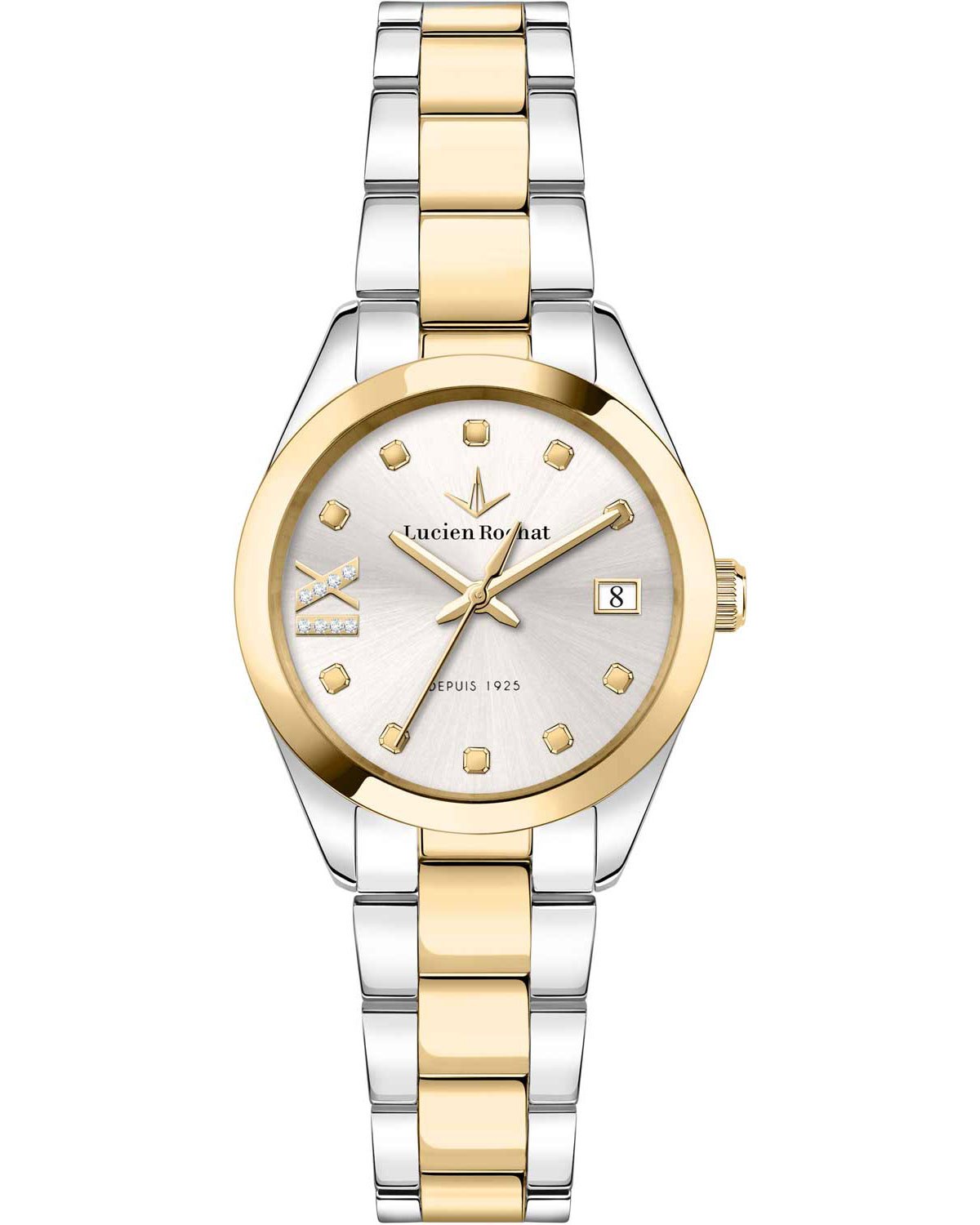 Ρολόι LUCIEN ROCHAT Madame Diamonds Two Tone Stainless Steel Bracelet