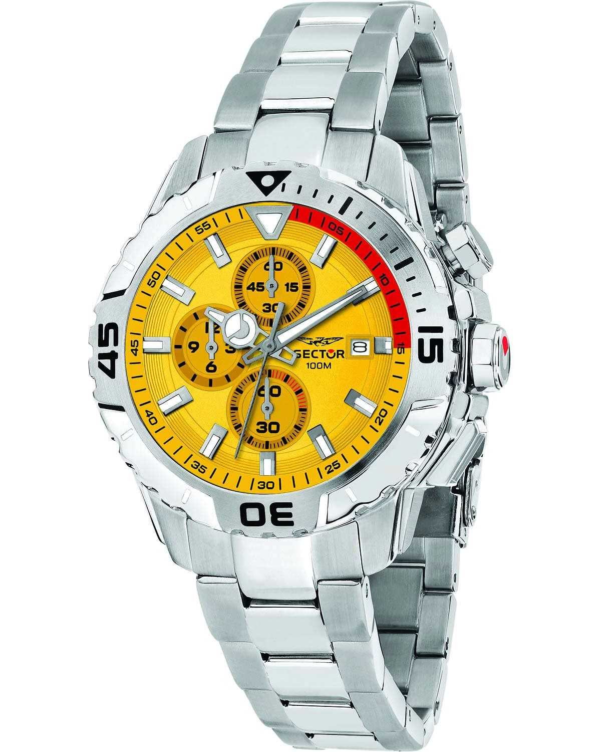 Ρολόι SECTOR Legend Chronograph Silver Stainless Steel Bracelet