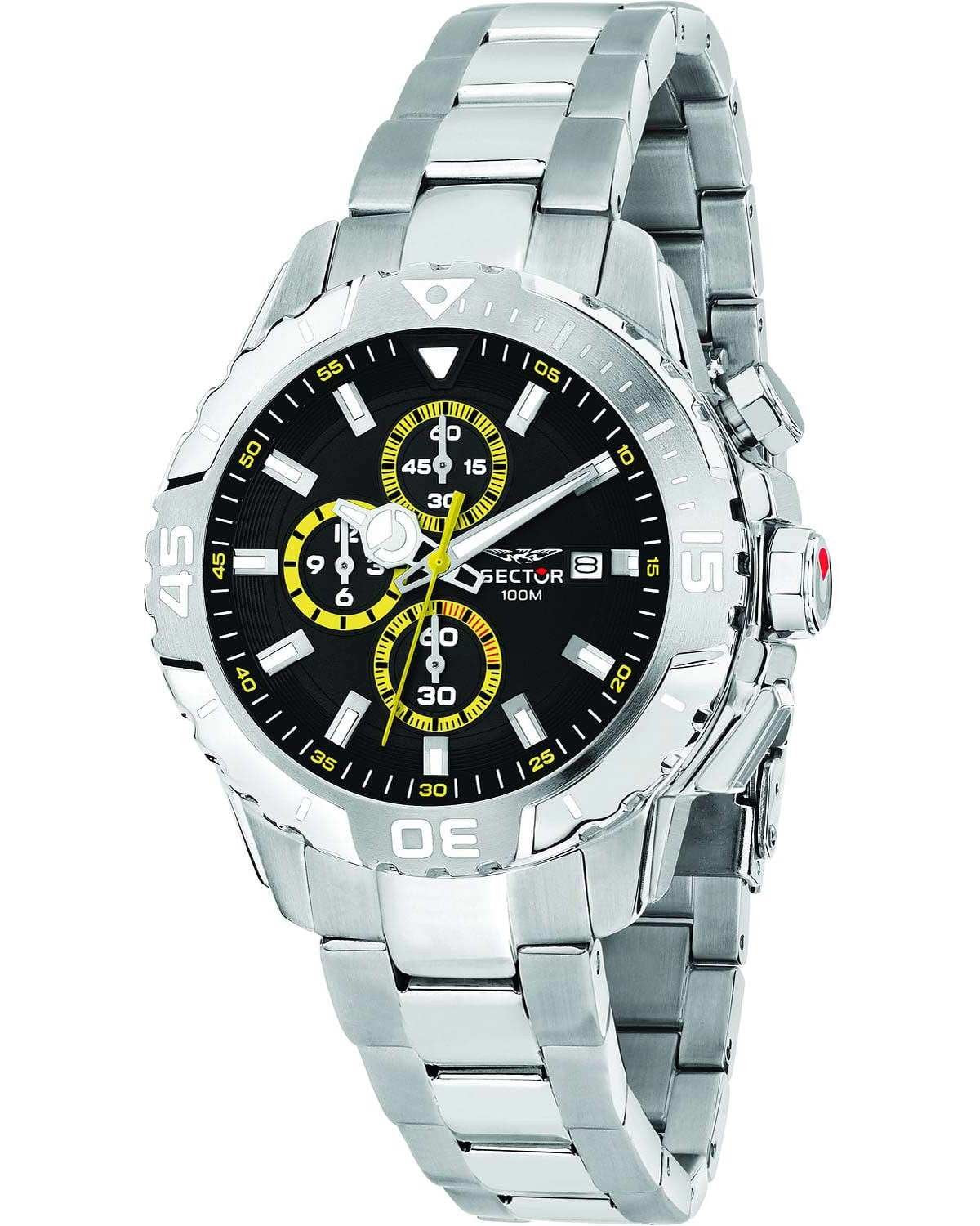 Ρολόι SECTOR Legend Chronograph Silver Stainless Steel Bracelet