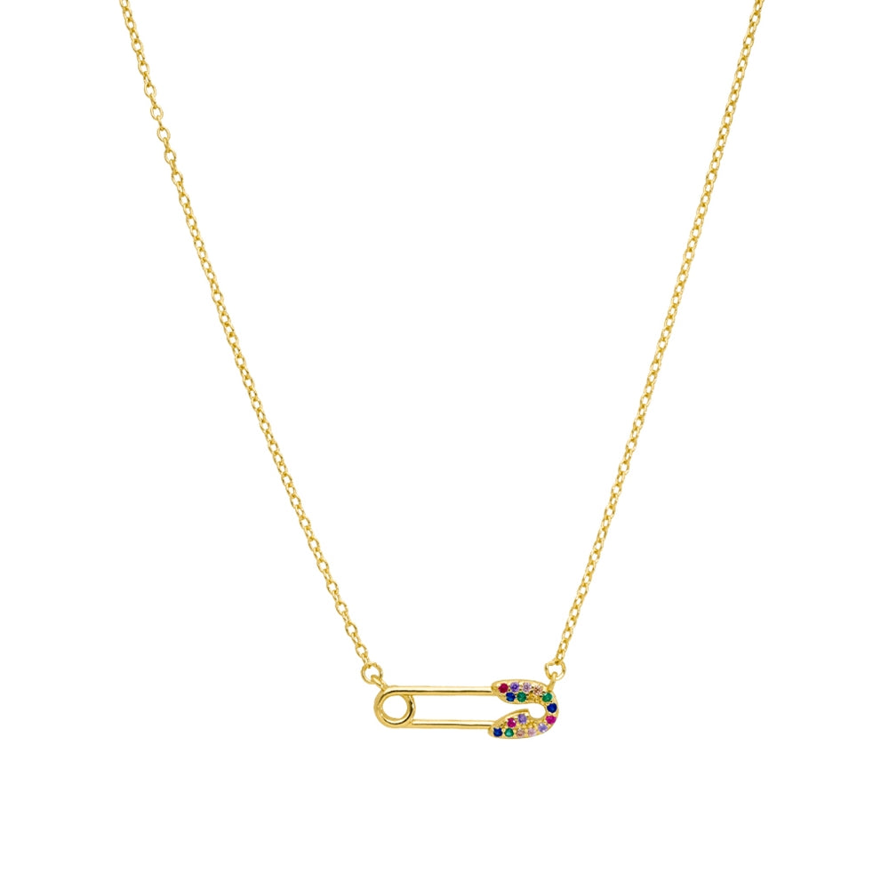 Ασημένιο κολιέ Marea Gold D02007-AD