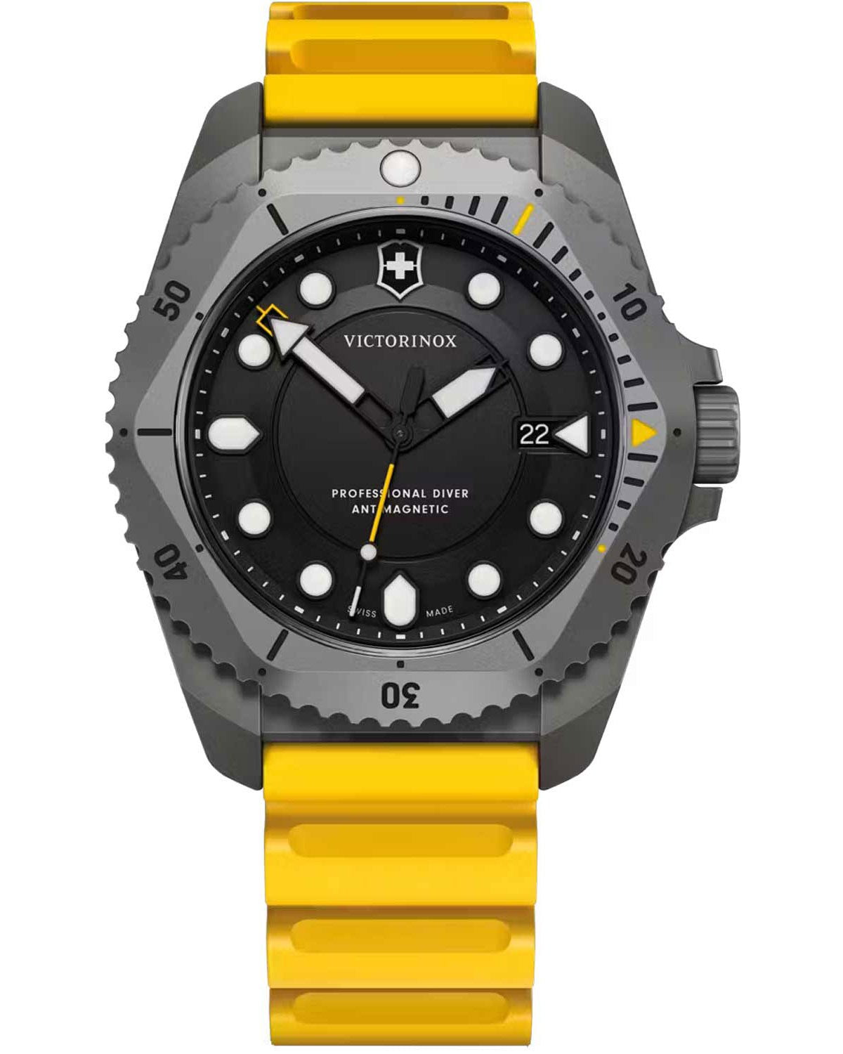 Ρολόι VICTORINOX Dive Pro Yellow Rubber Strap